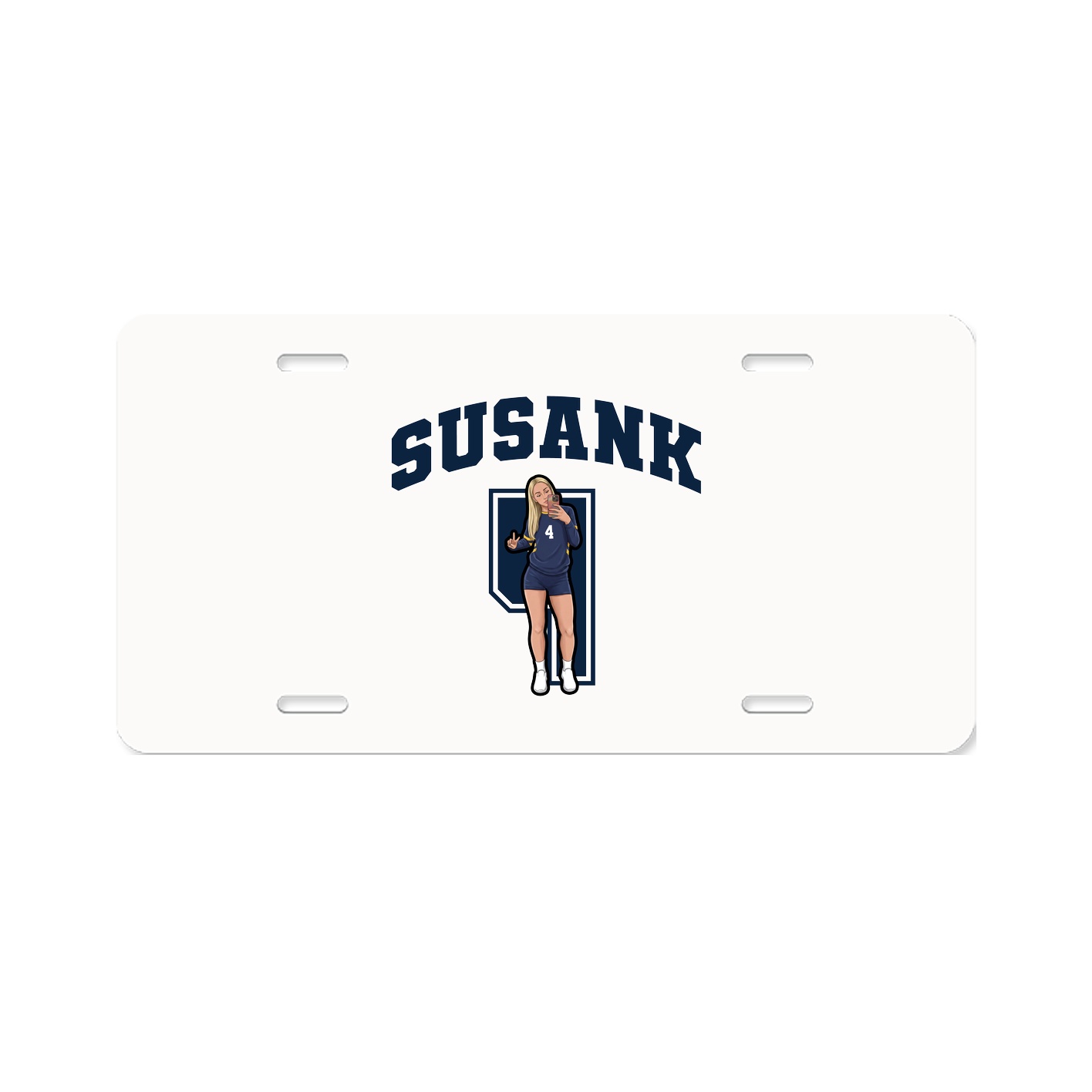 License Plate — Number in Classic