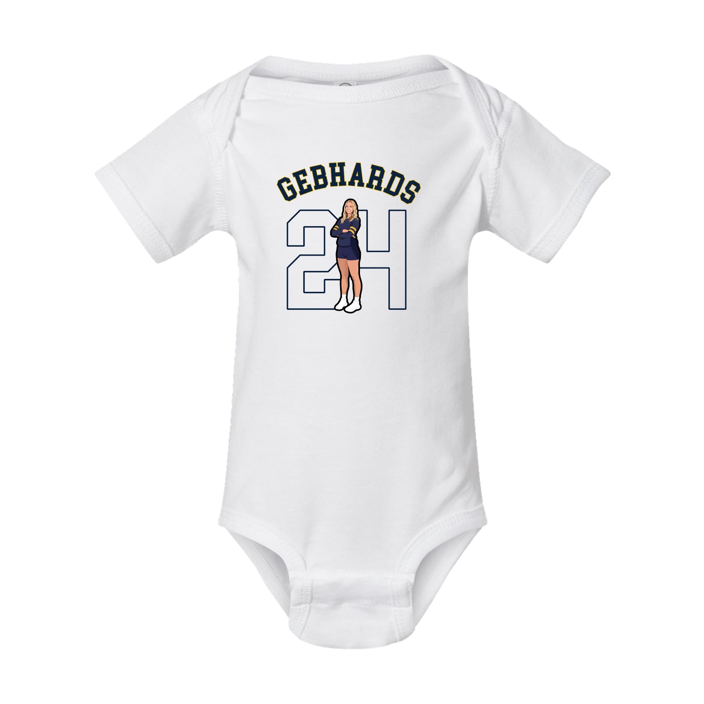 Baby Onesie — Shirsey Arch in White