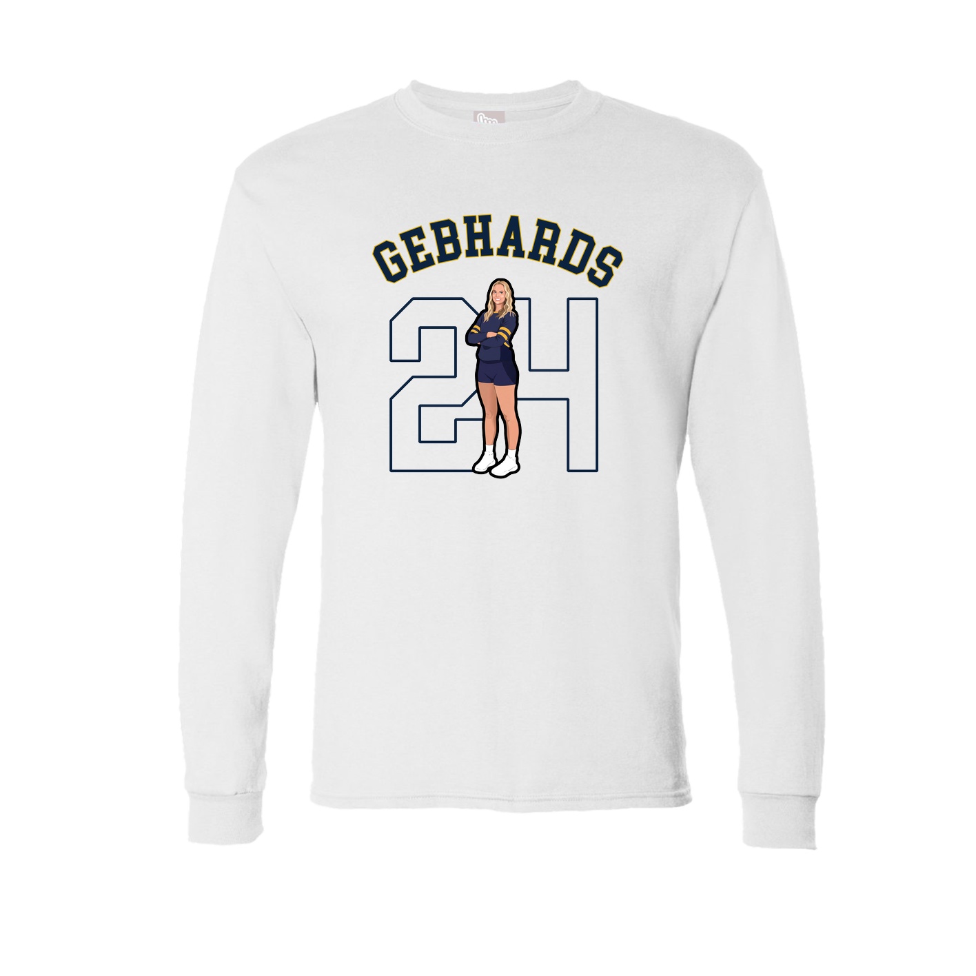 Long Sleeve Tee — Shirsey Arch in White