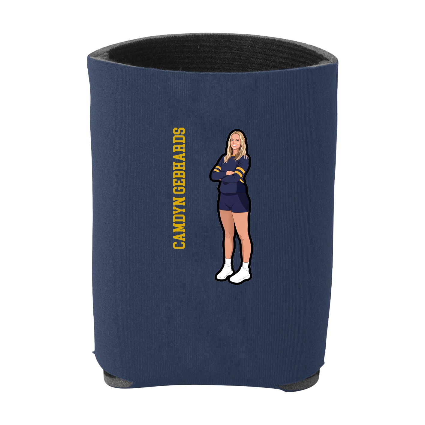 Can Holder — Name Vertical in Navy
