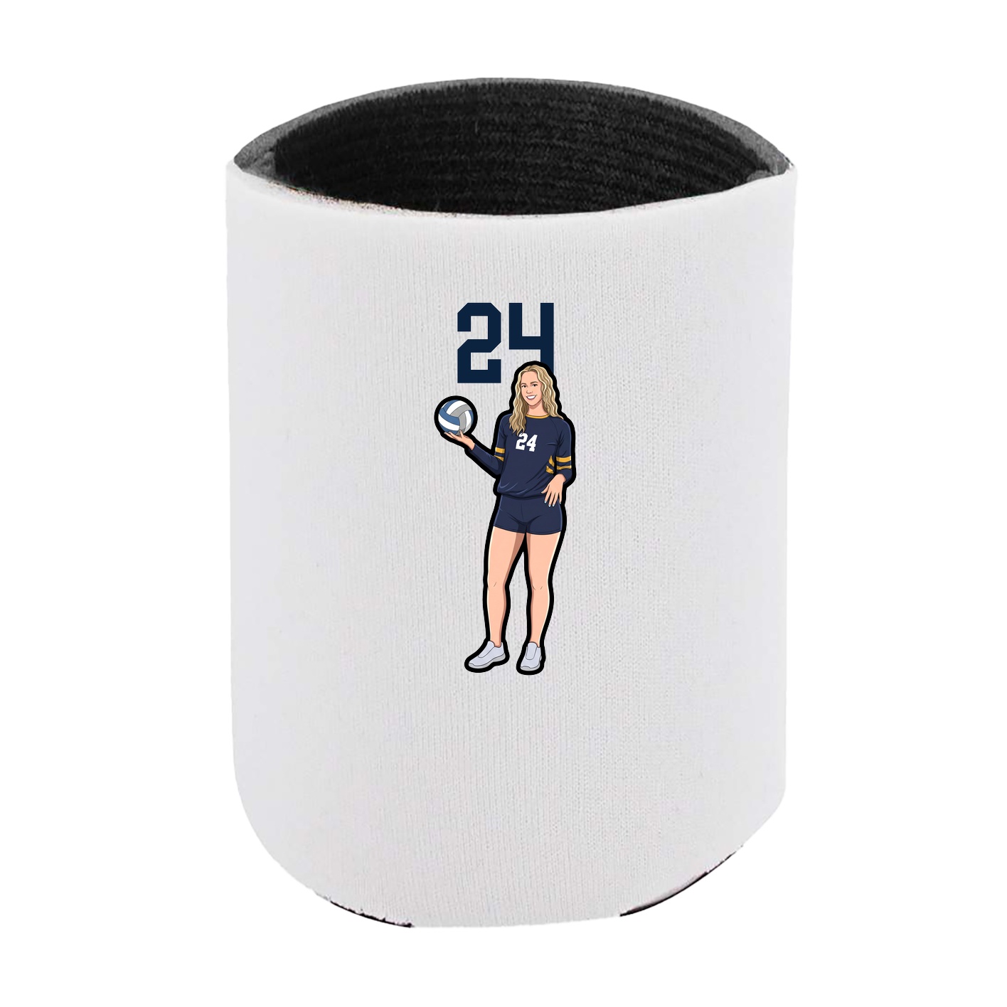 Can Holder — Number Top in White