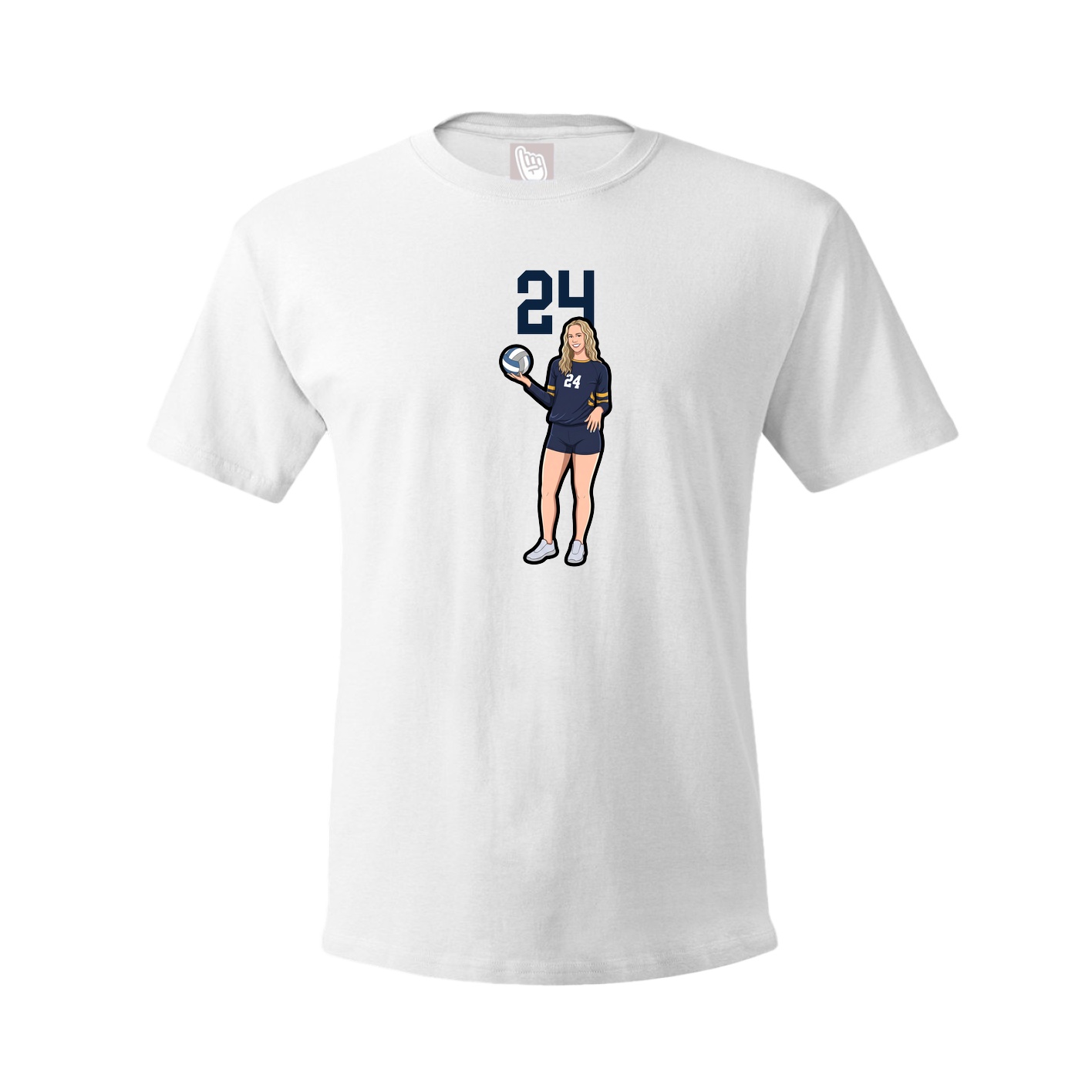 Tee — Number Top in White