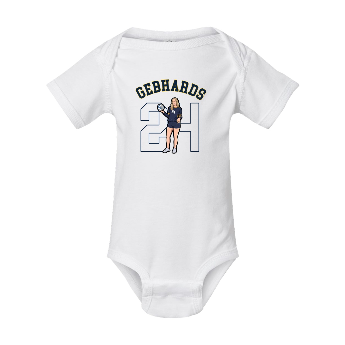Baby Onesie — Shirsey Arch in White