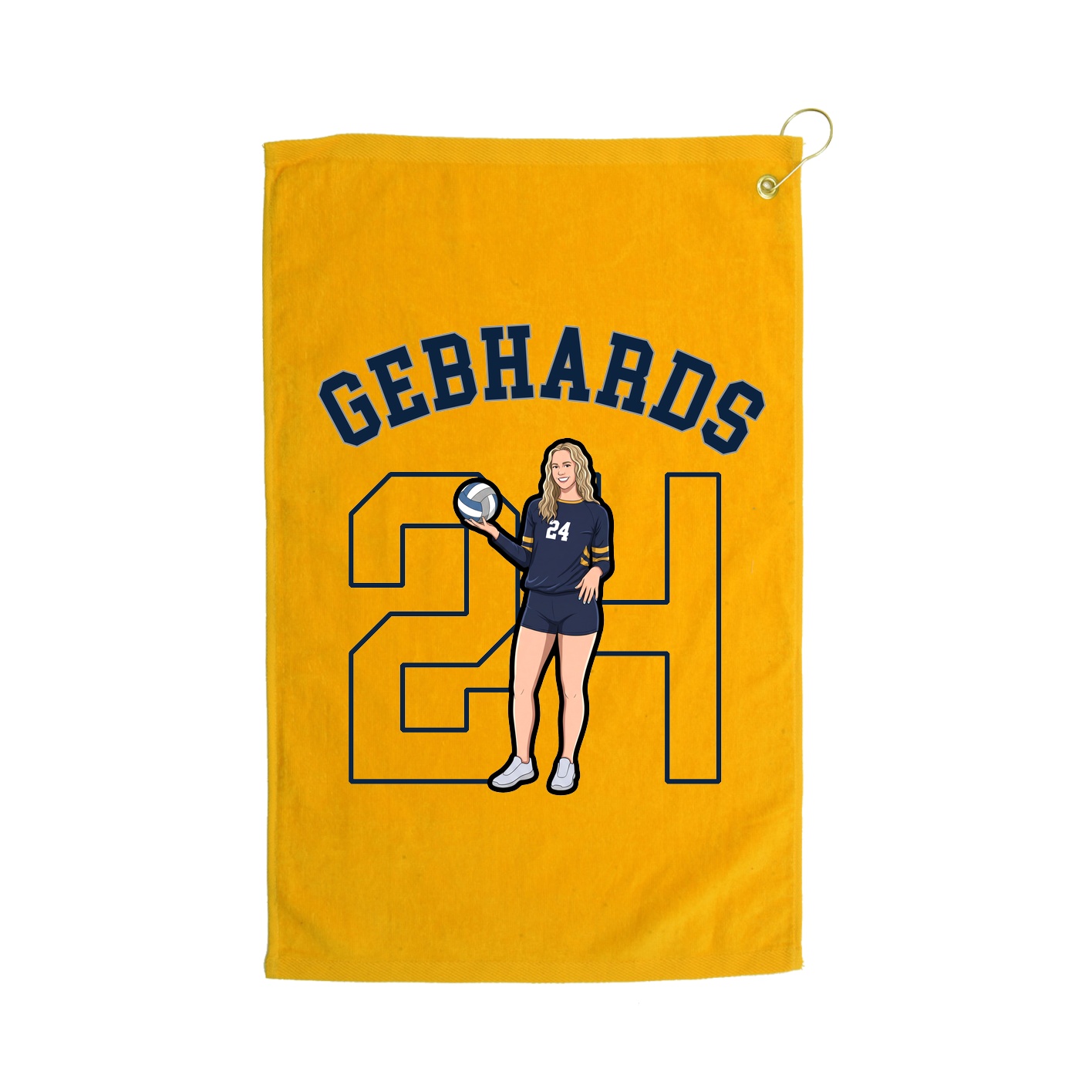 Golf Towel — Shirsey Arch in Gold
