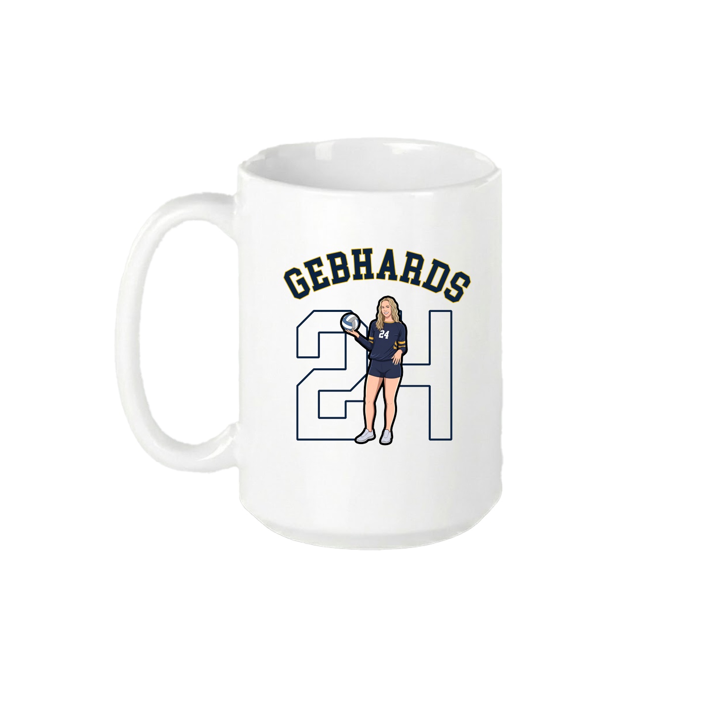 15oz Coffee Mug — Shirsey Arch in White