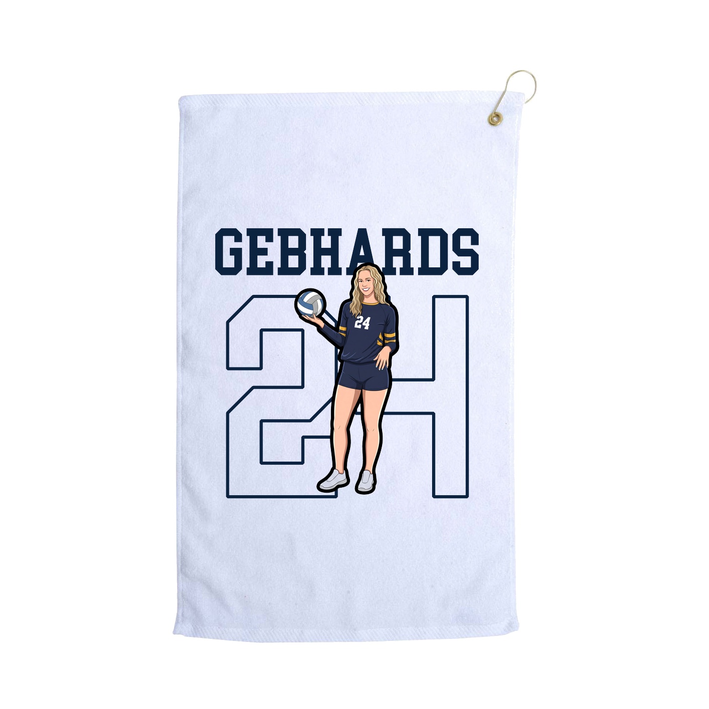 Golf Towel — Shirsey in White