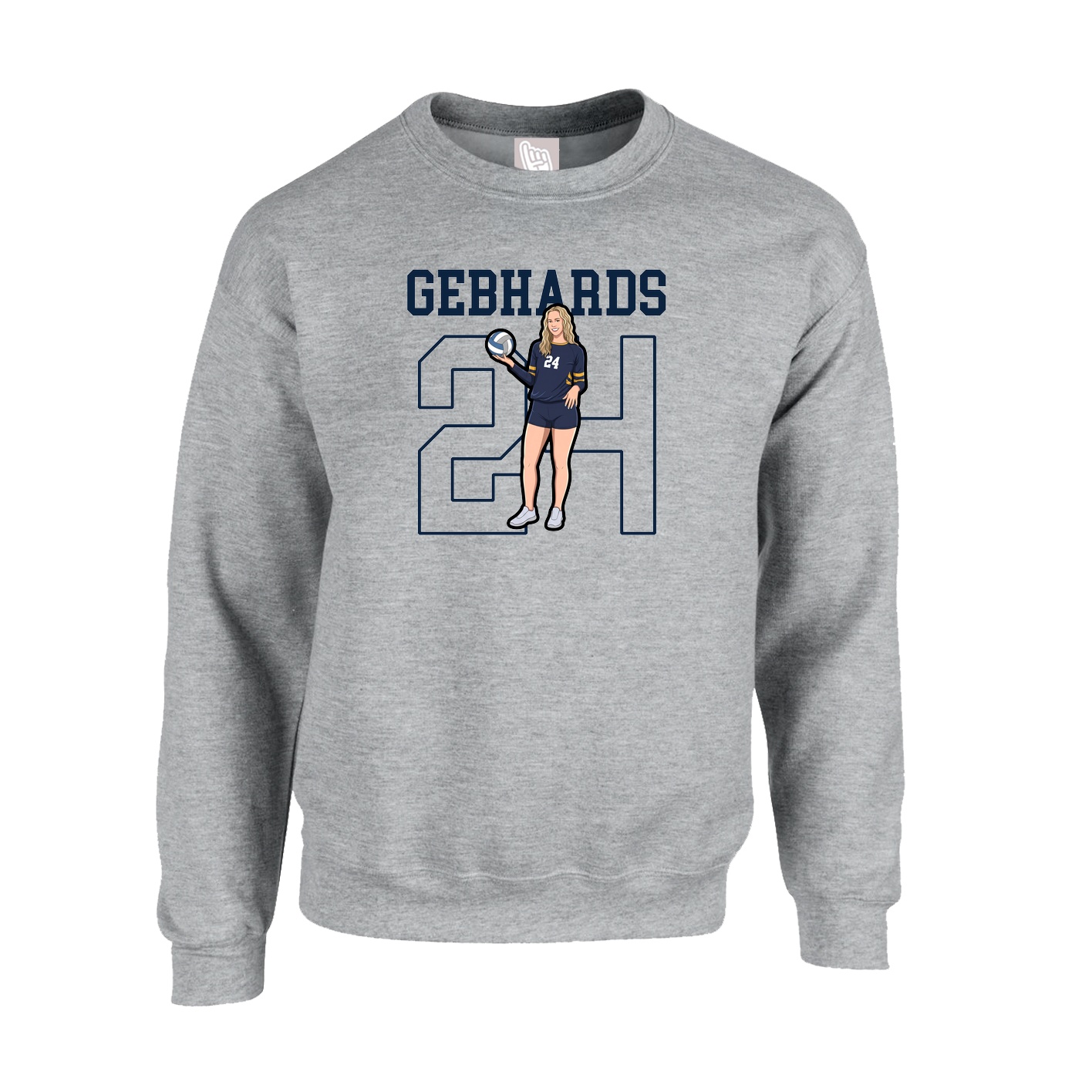 Fleece Crew — Shirsey in Grey