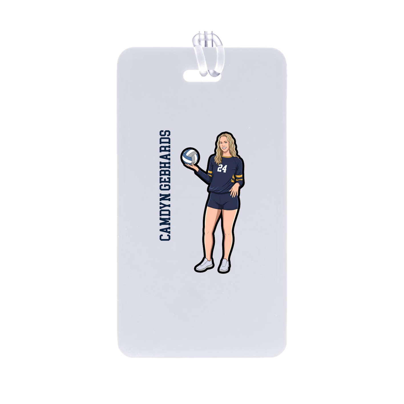 Bag Tag — Name Vertical in Classic