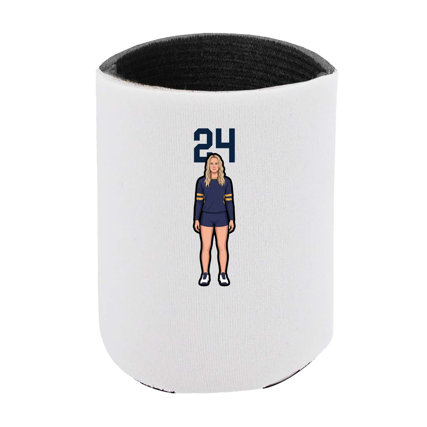 Can Holder — Number Top in White