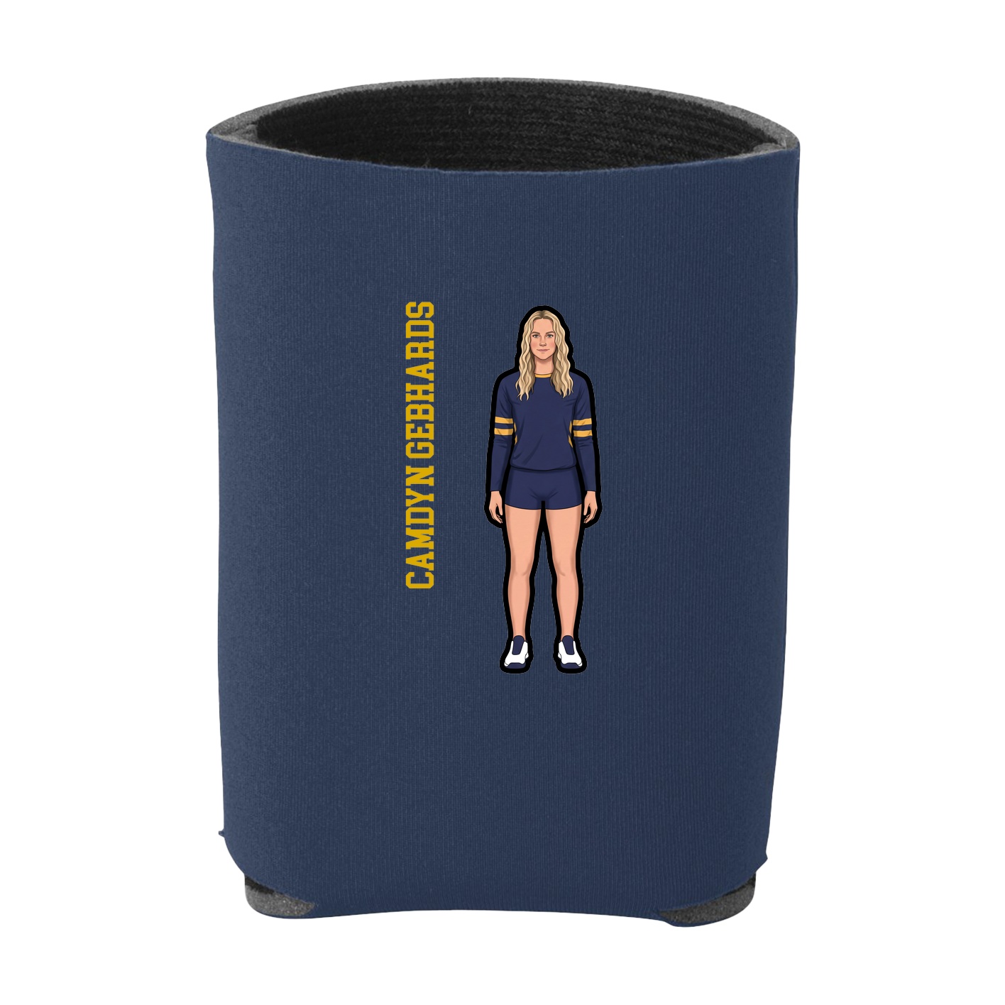 Can Holder — Name Vertical in Navy