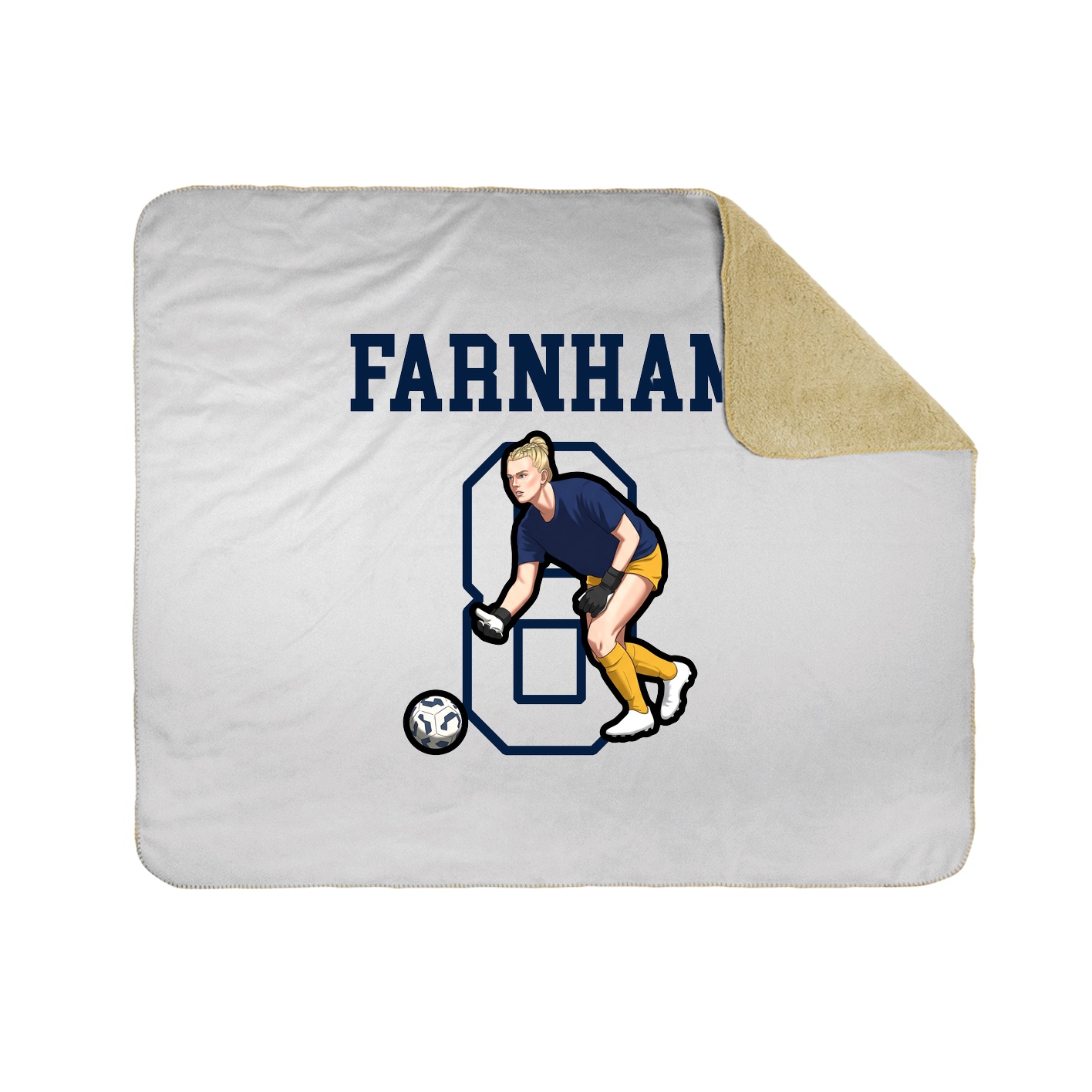 Throw Blanket — Shirsey in White