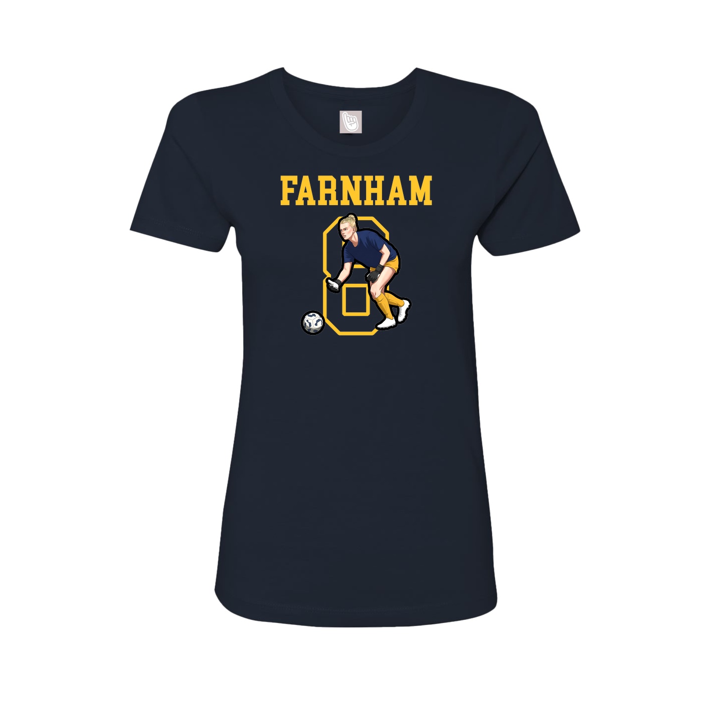 Fitted Women's Tee — Shirsey in Navy
