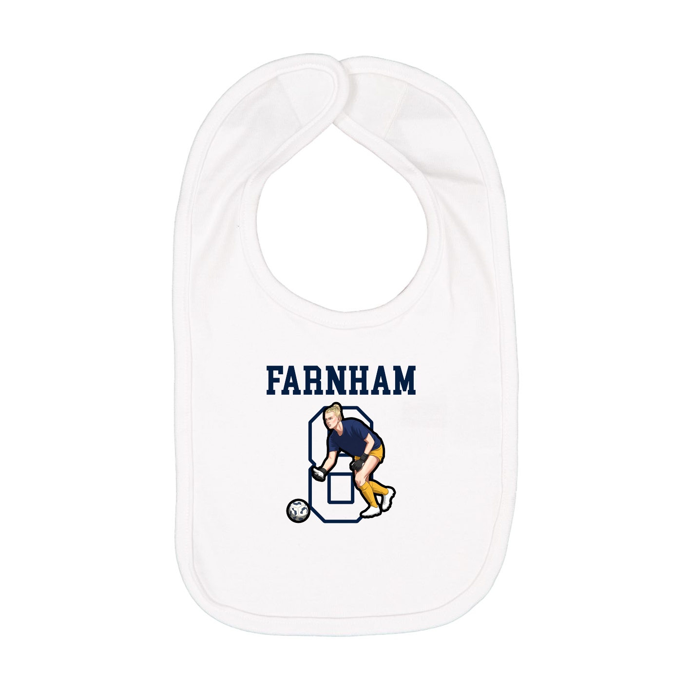 Infant Bib — Shirsey in White