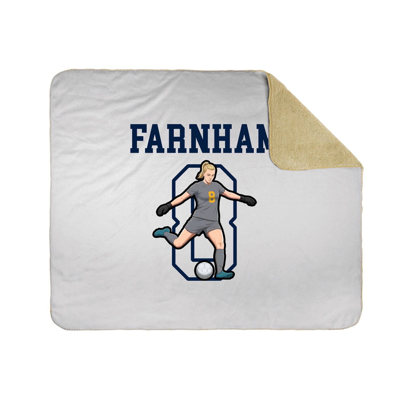 Throw Blanket — Shirsey in White