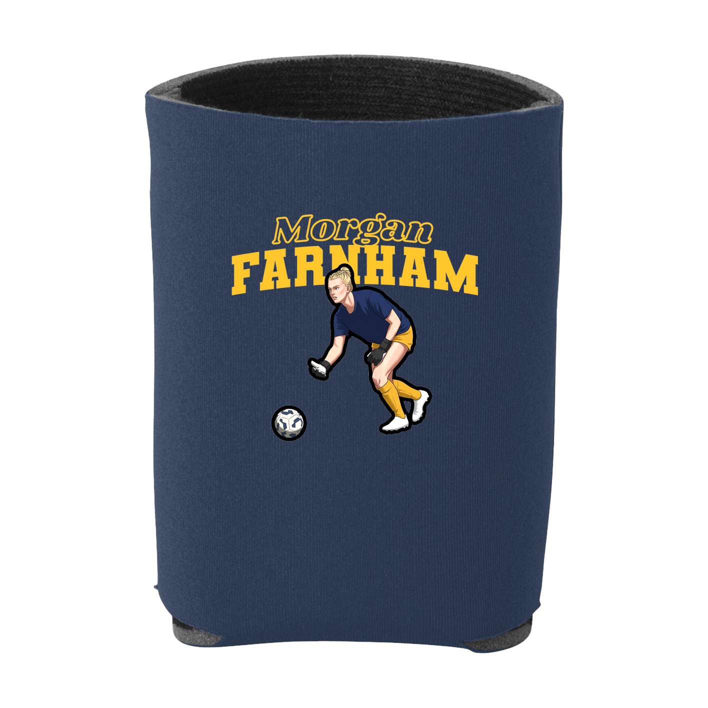 Can Holder — Name Arch in Navy