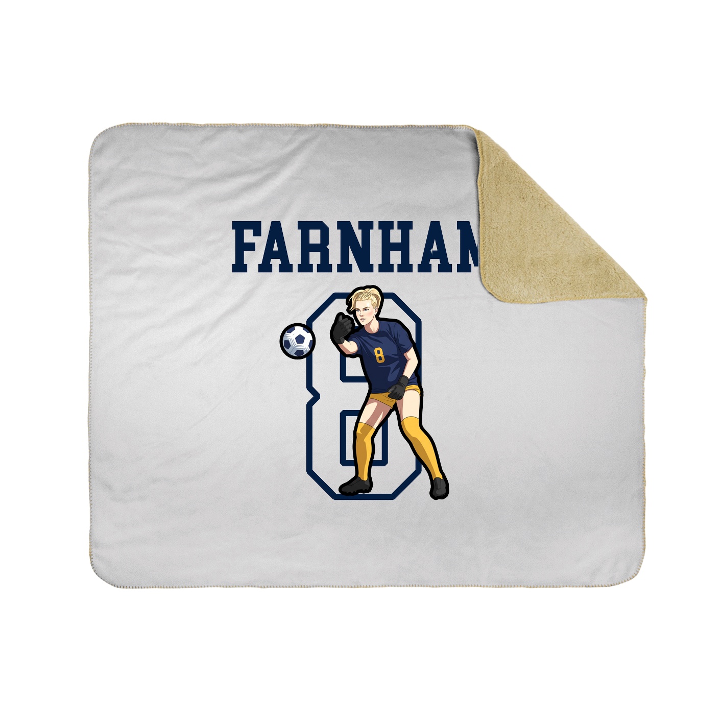 Throw Blanket — Shirsey in White