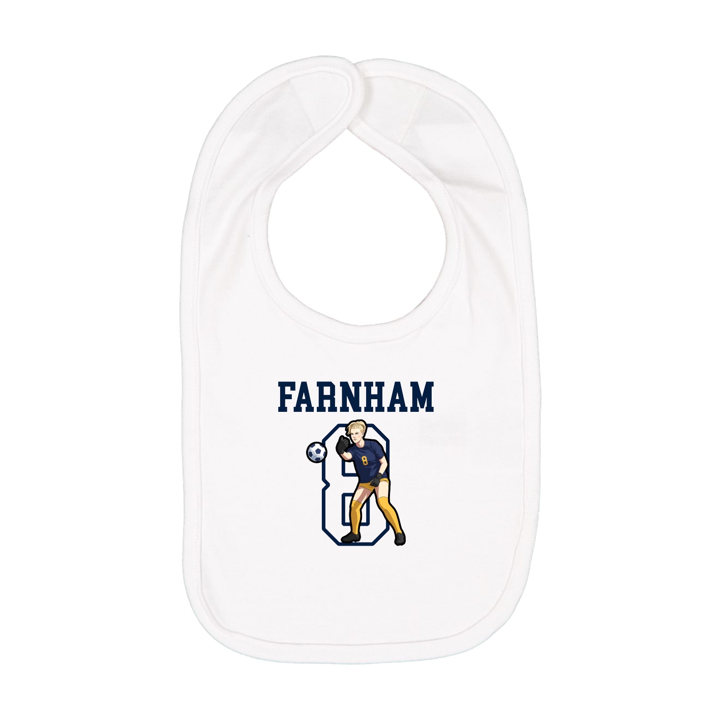 Infant Bib — Shirsey in White