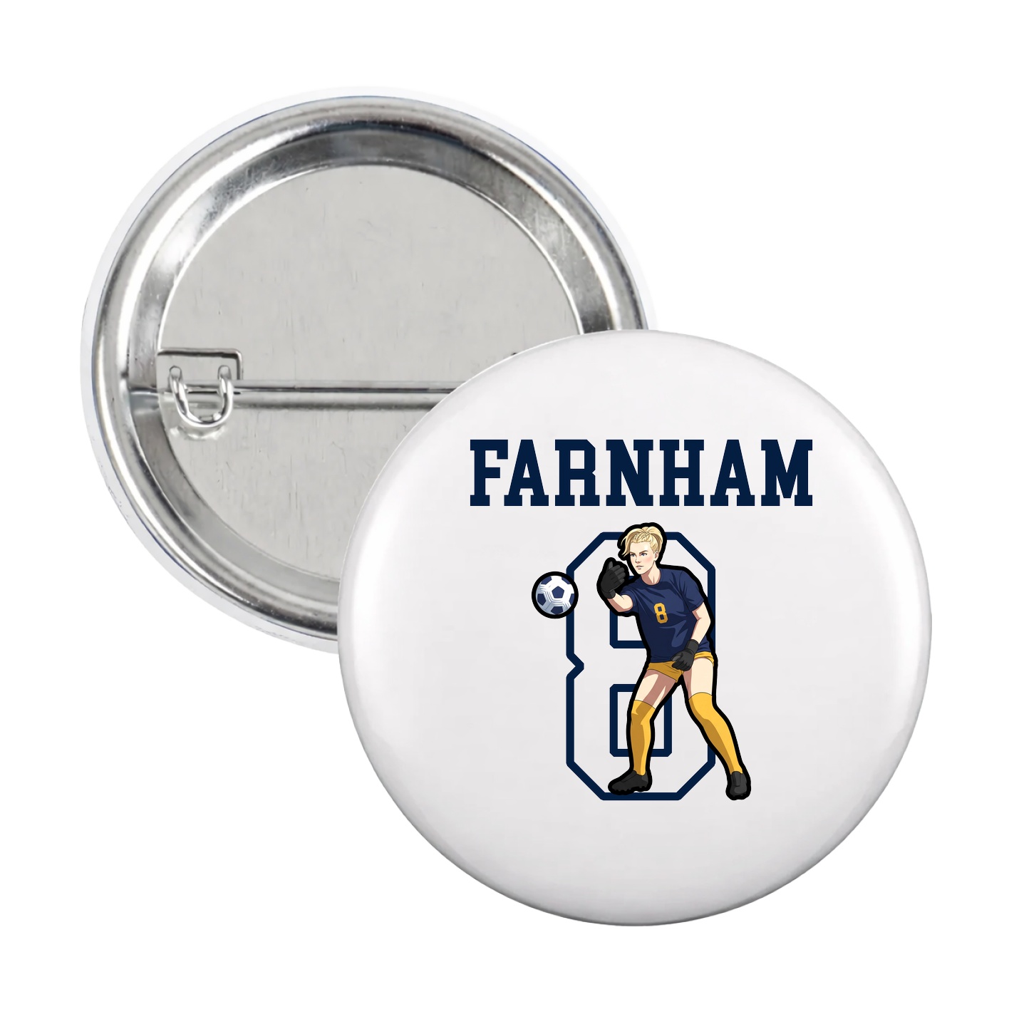 Game Day Button — Shirsey in White