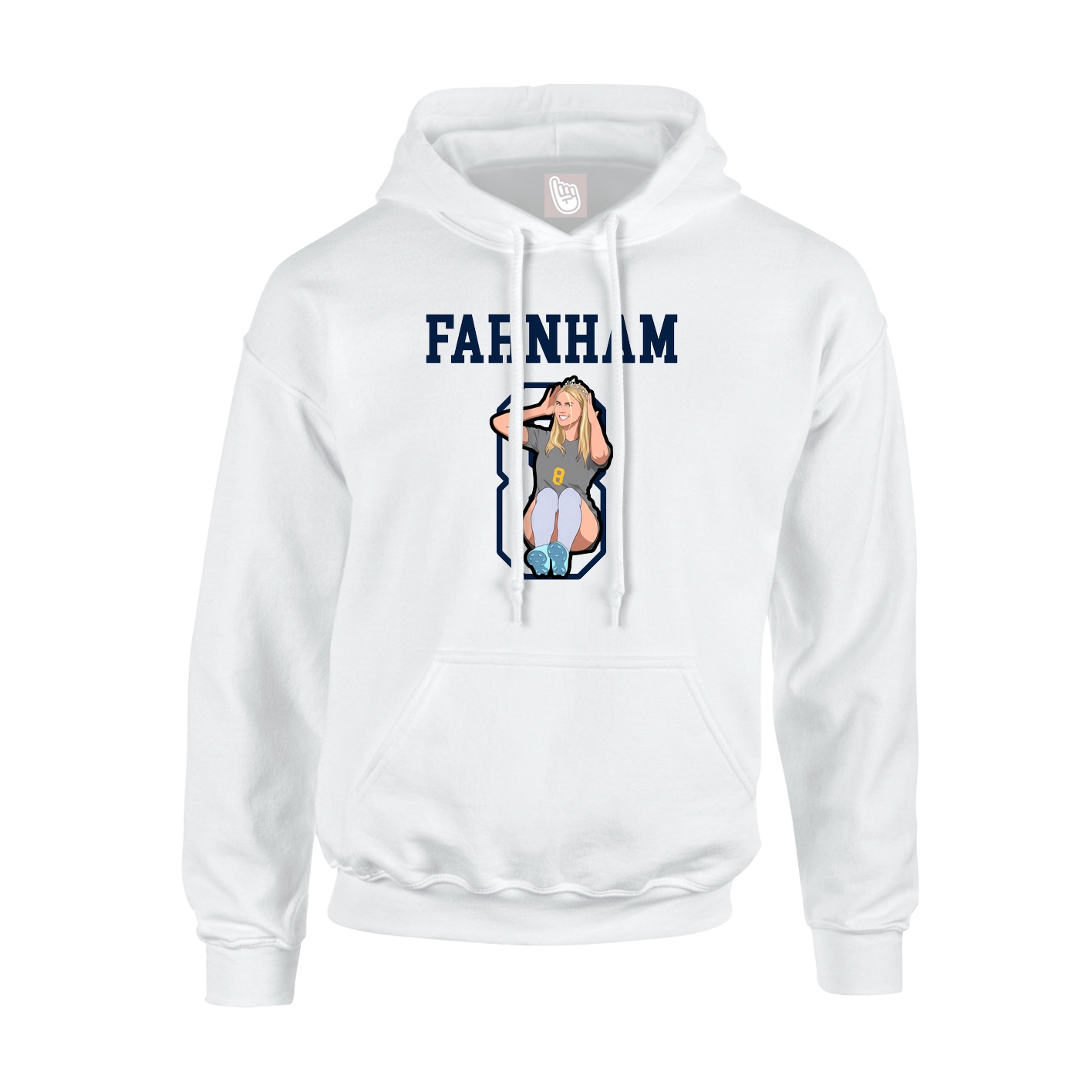 Hoodie — Shirsey in White