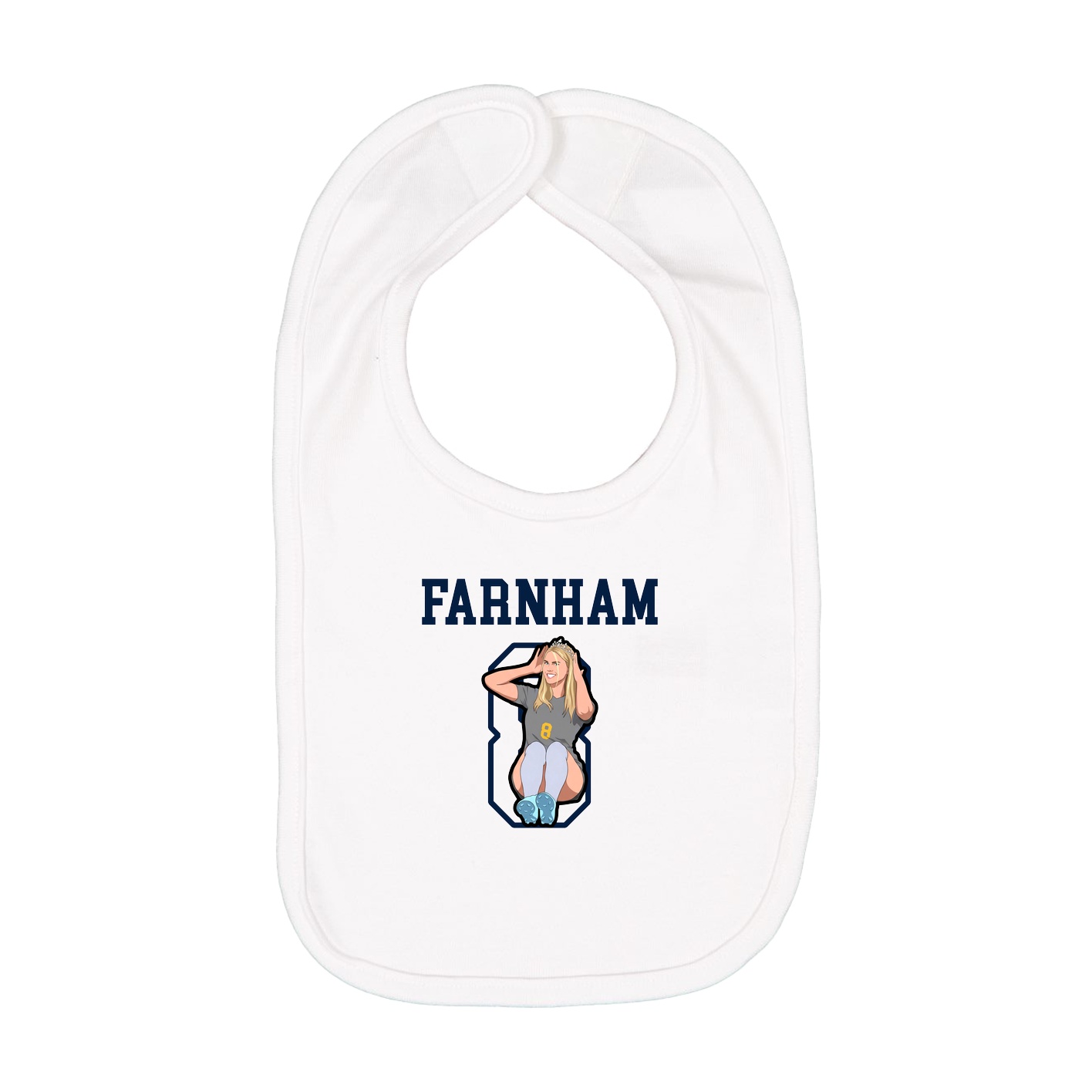 Infant Bib — Shirsey in White