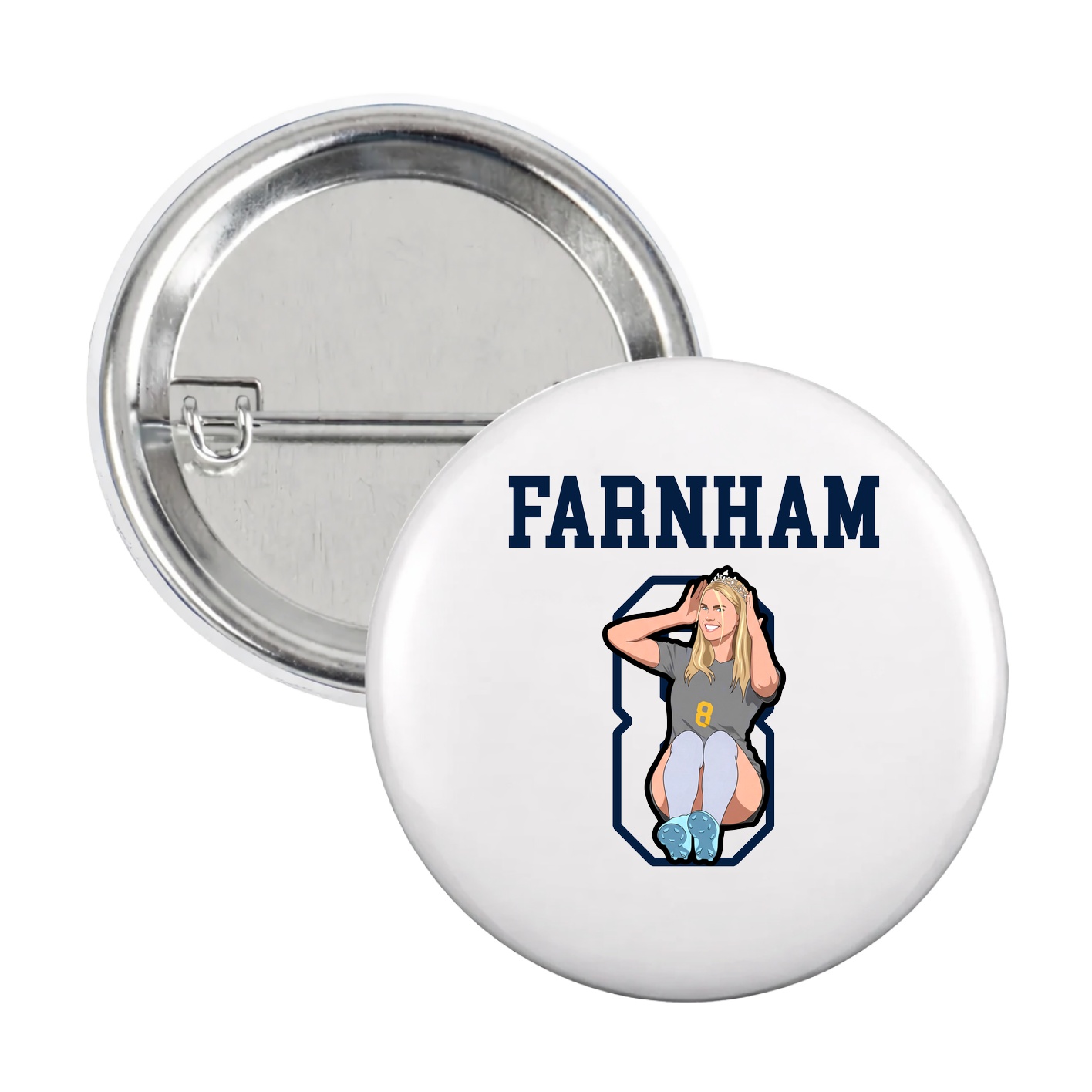 Game Day Button — Shirsey in White