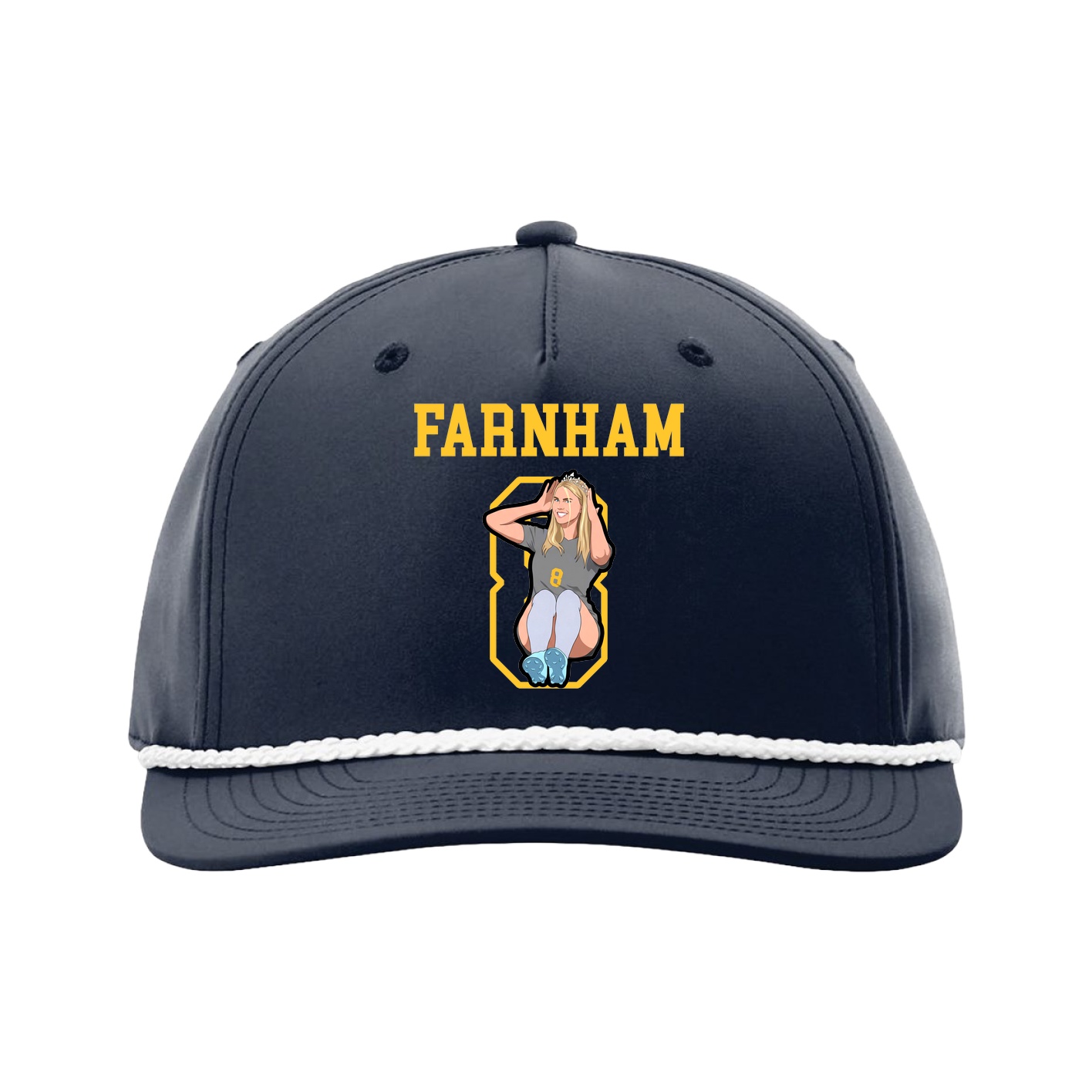 Five-Panel Classic Rope Cap — Shirsey in Navy