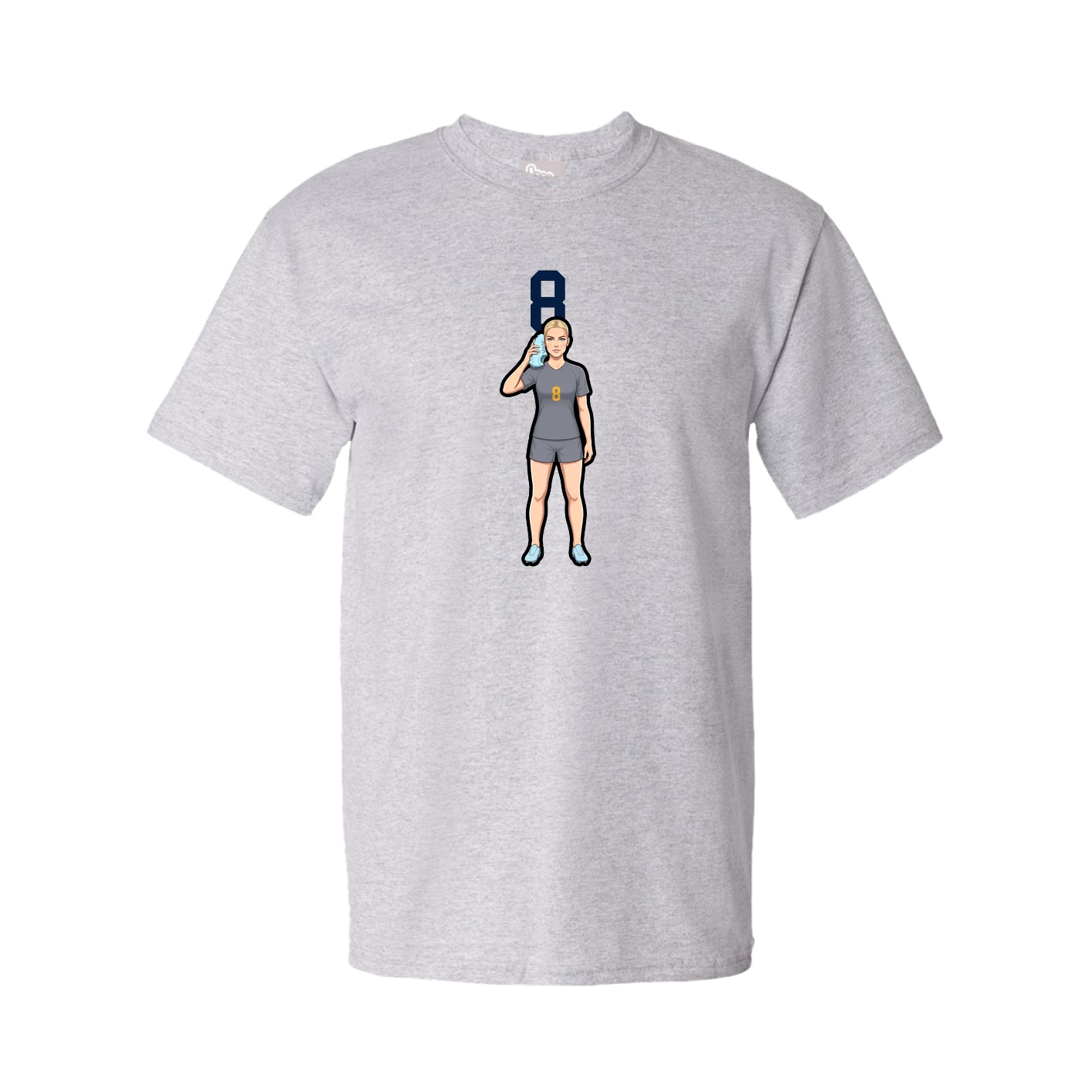 Tee — Number Top in Grey