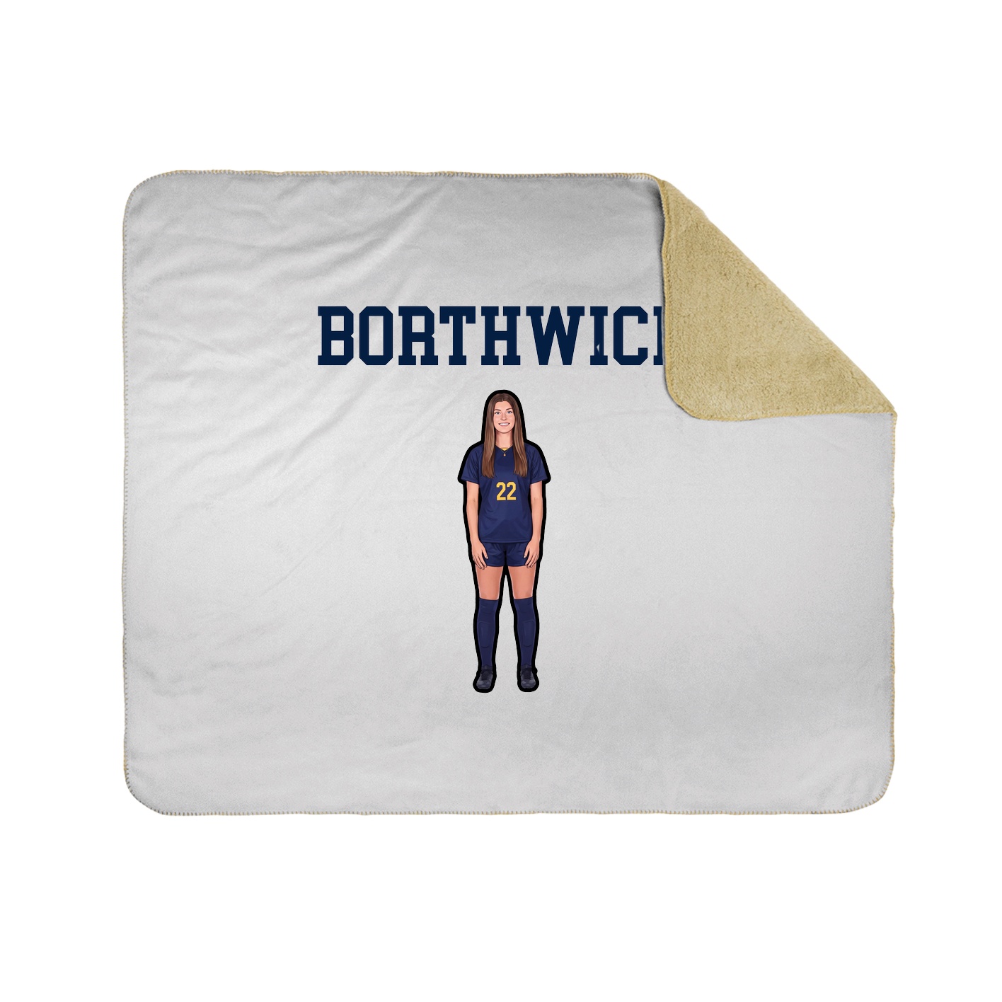 Throw Blanket — Shirsey in White