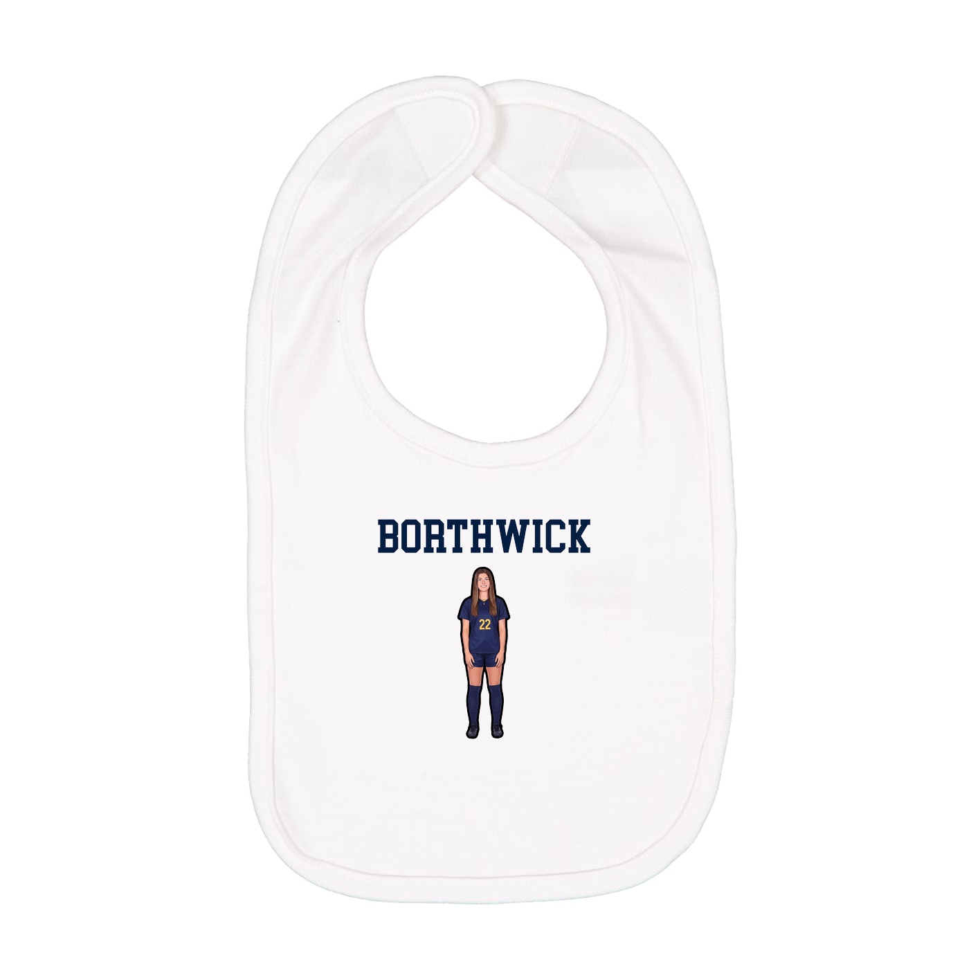 Infant Bib — Shirsey in White