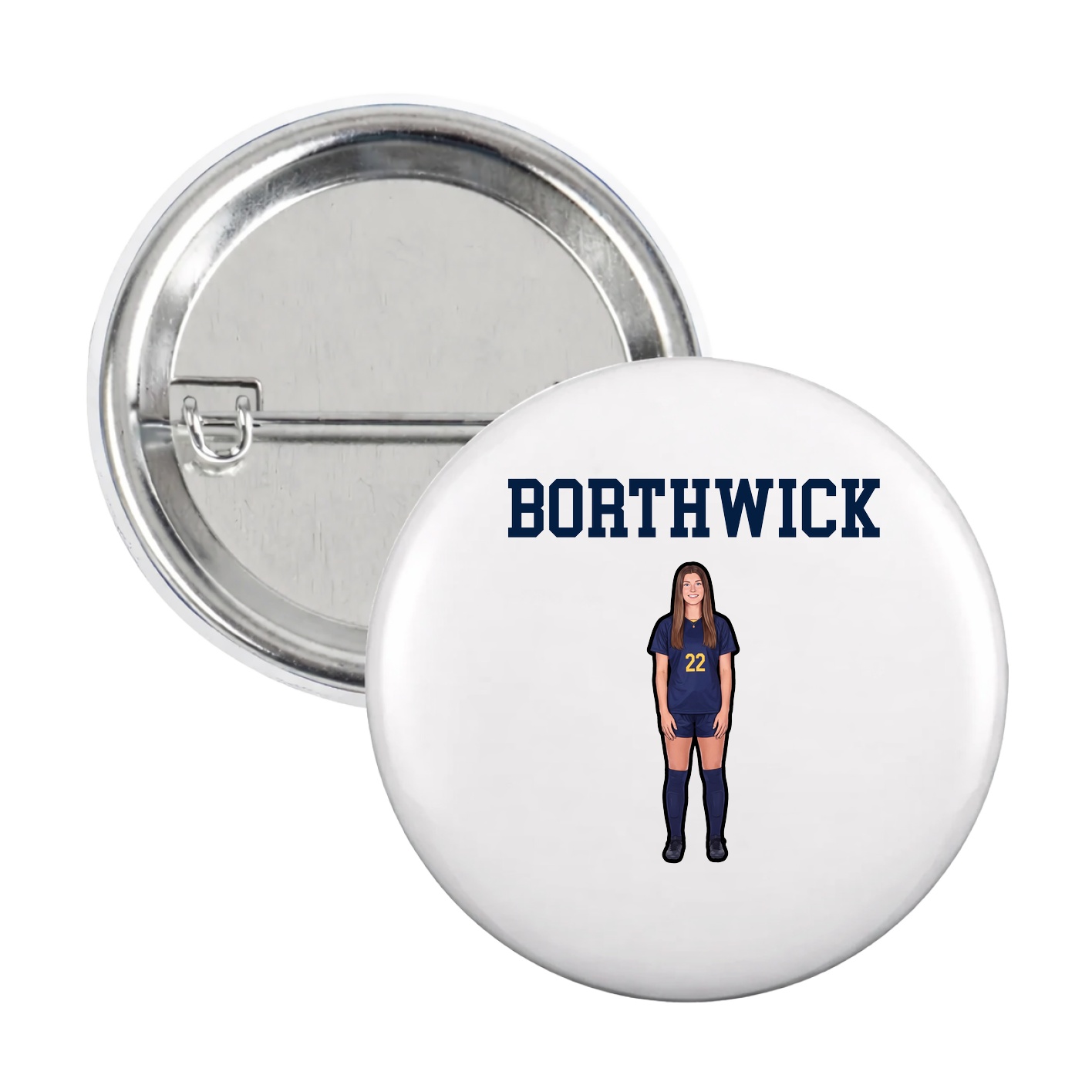 Game Day Button — Shirsey in White
