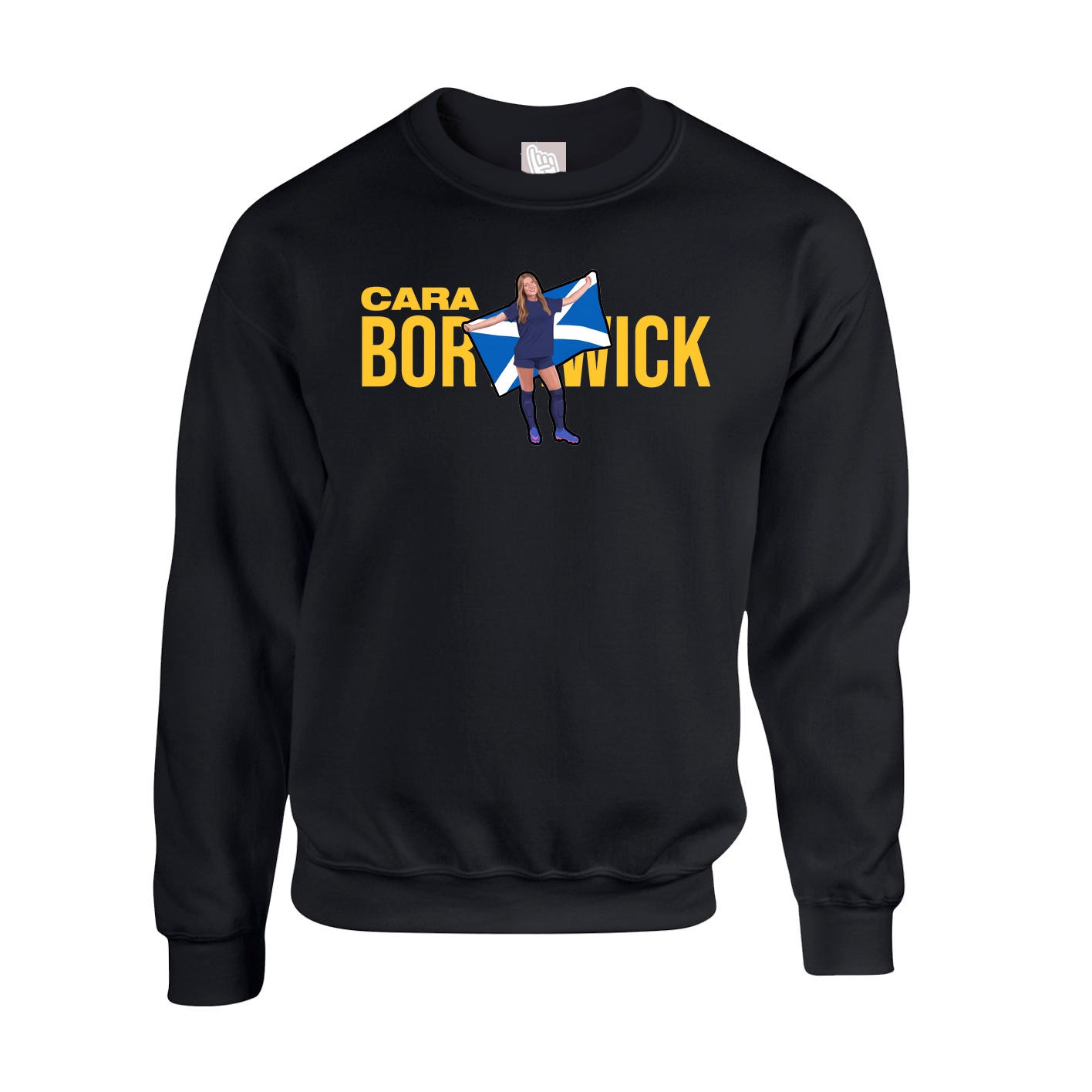 Fleece Crew — Player Name in Black