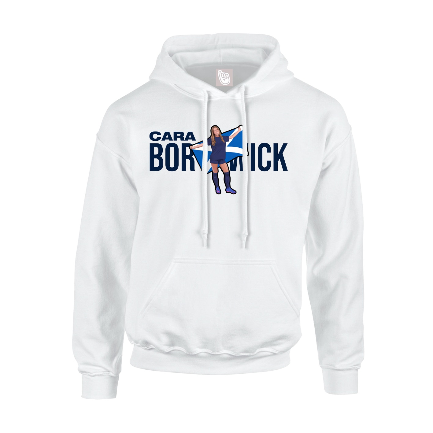 Youth Hoodie — Player Name in White