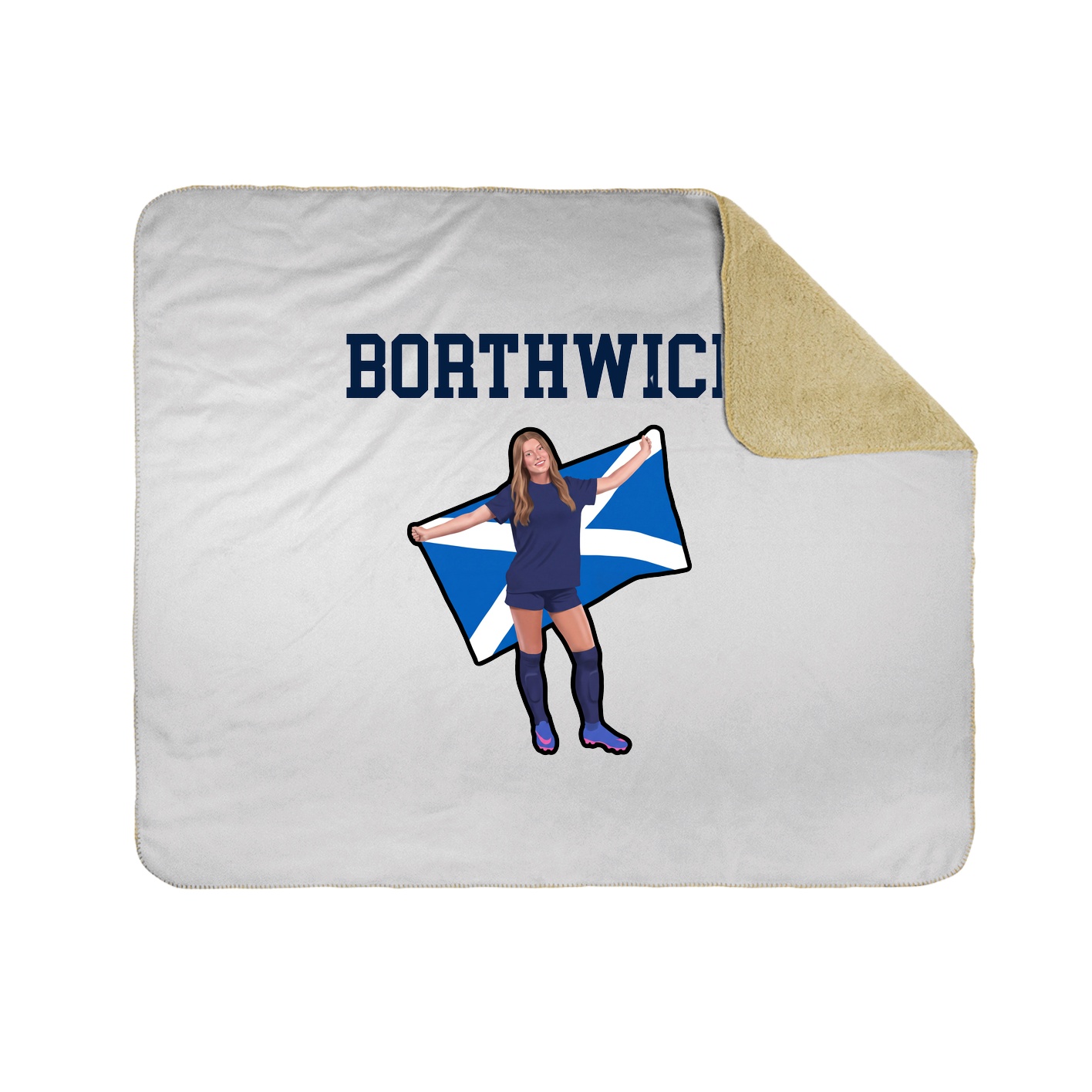 Throw Blanket — Shirsey in White