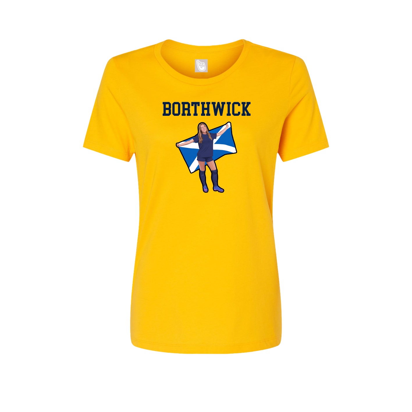 Fitted Women's Tee — Shirsey in Gold