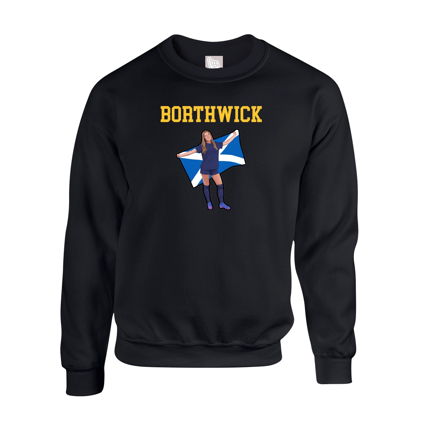 Fleece Crew — Shirsey in Black