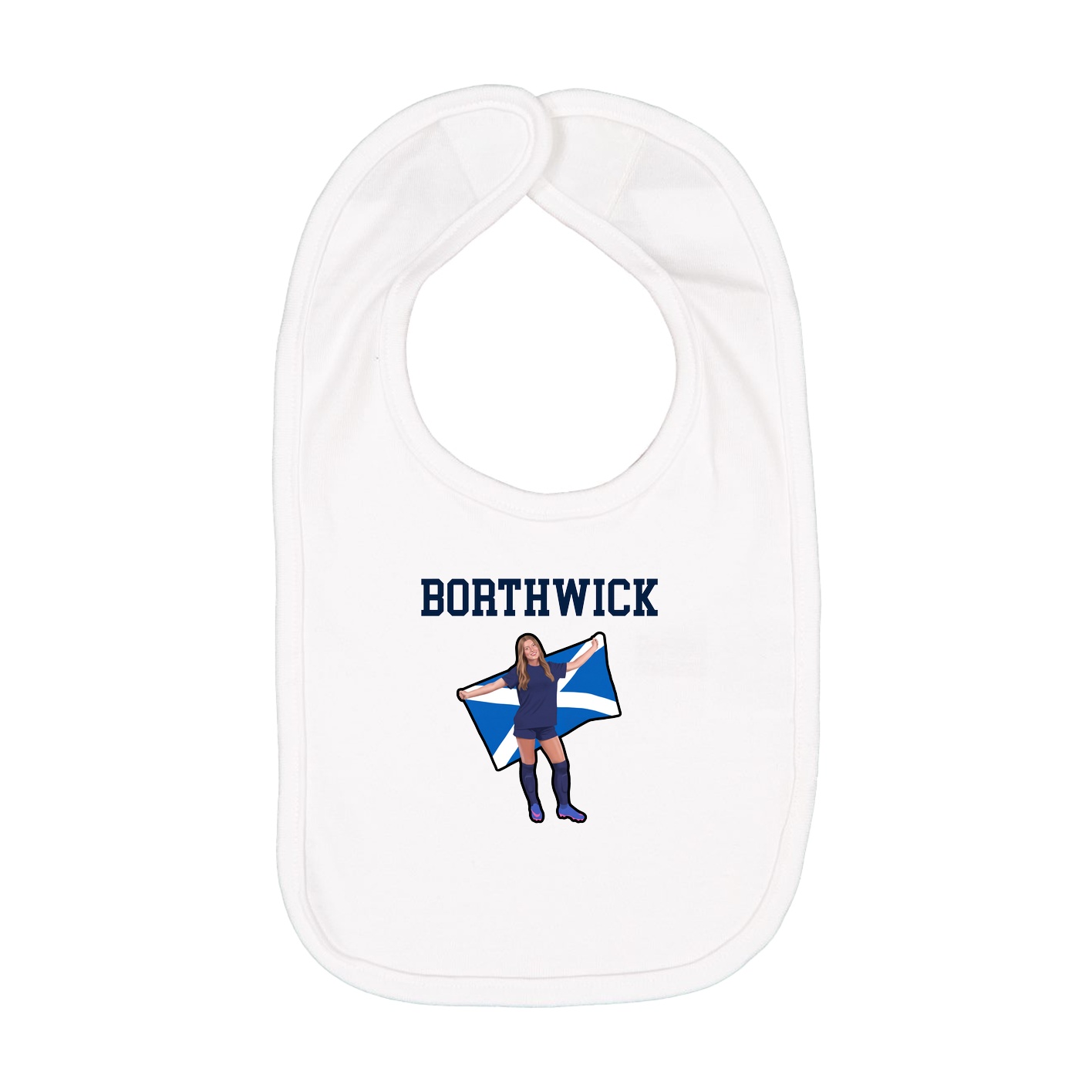 Infant Bib — Shirsey in White