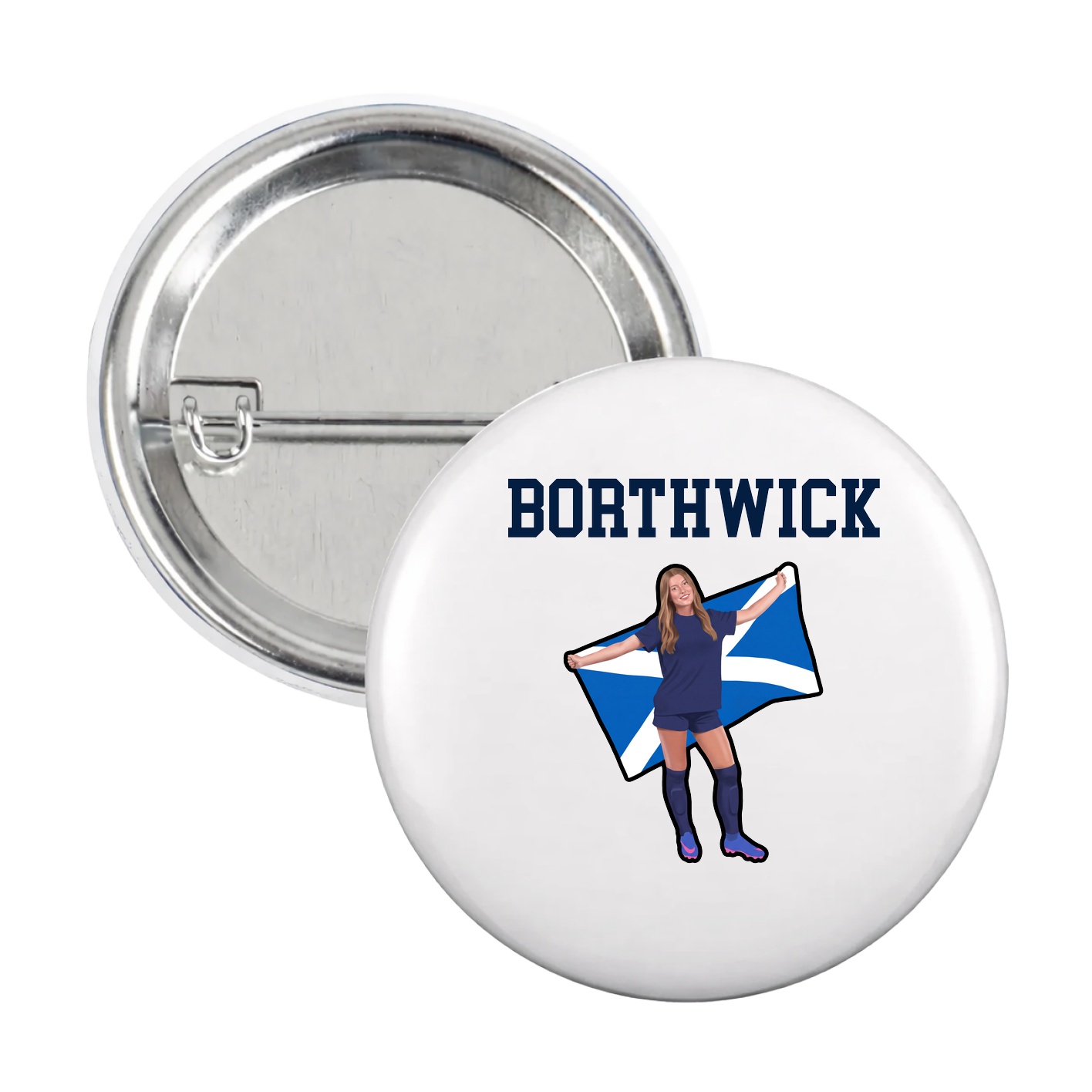 Game Day Button — Shirsey in White
