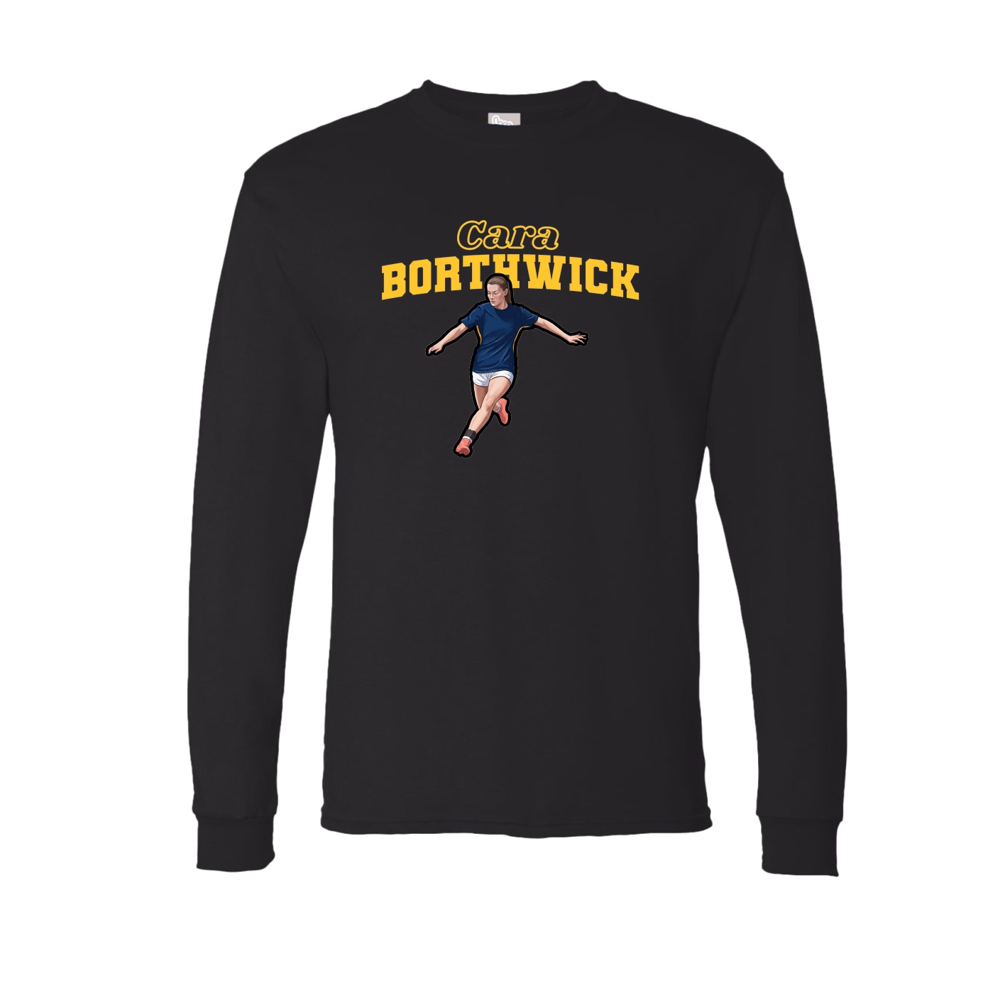 Long Sleeve Tee — Name Arch in Black