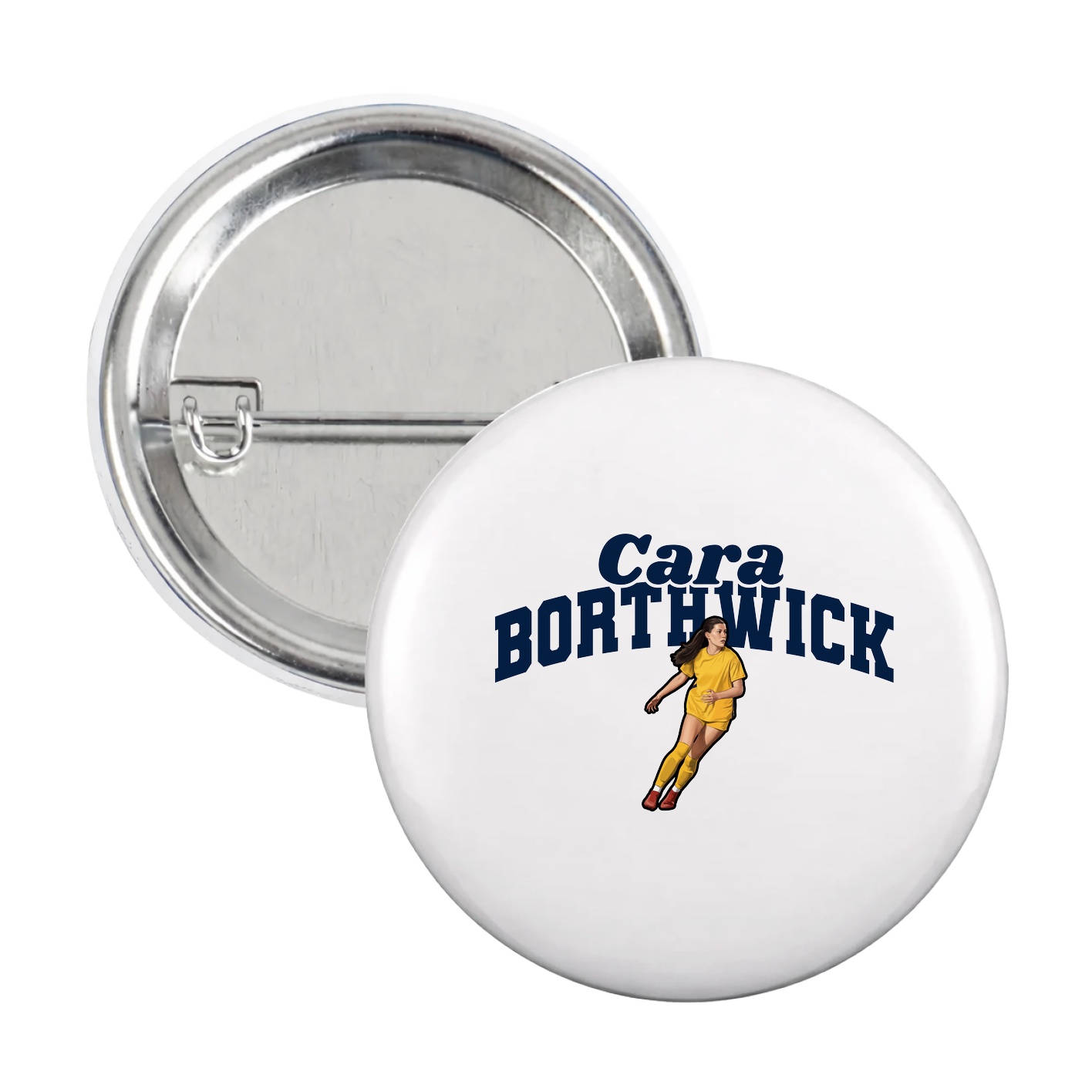 Game Day Button — Signature Arch in White