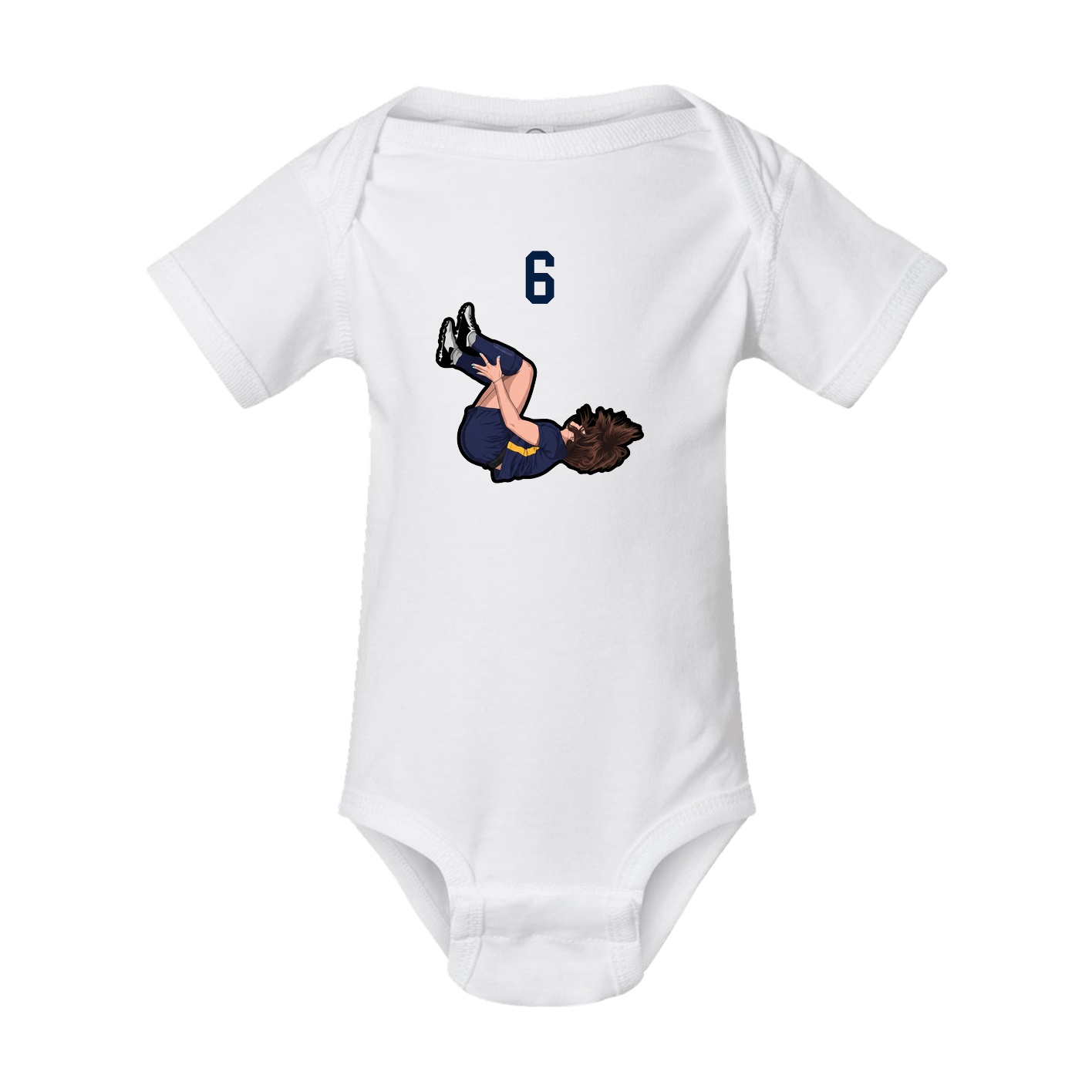 Baby Onesie — Number Top in White