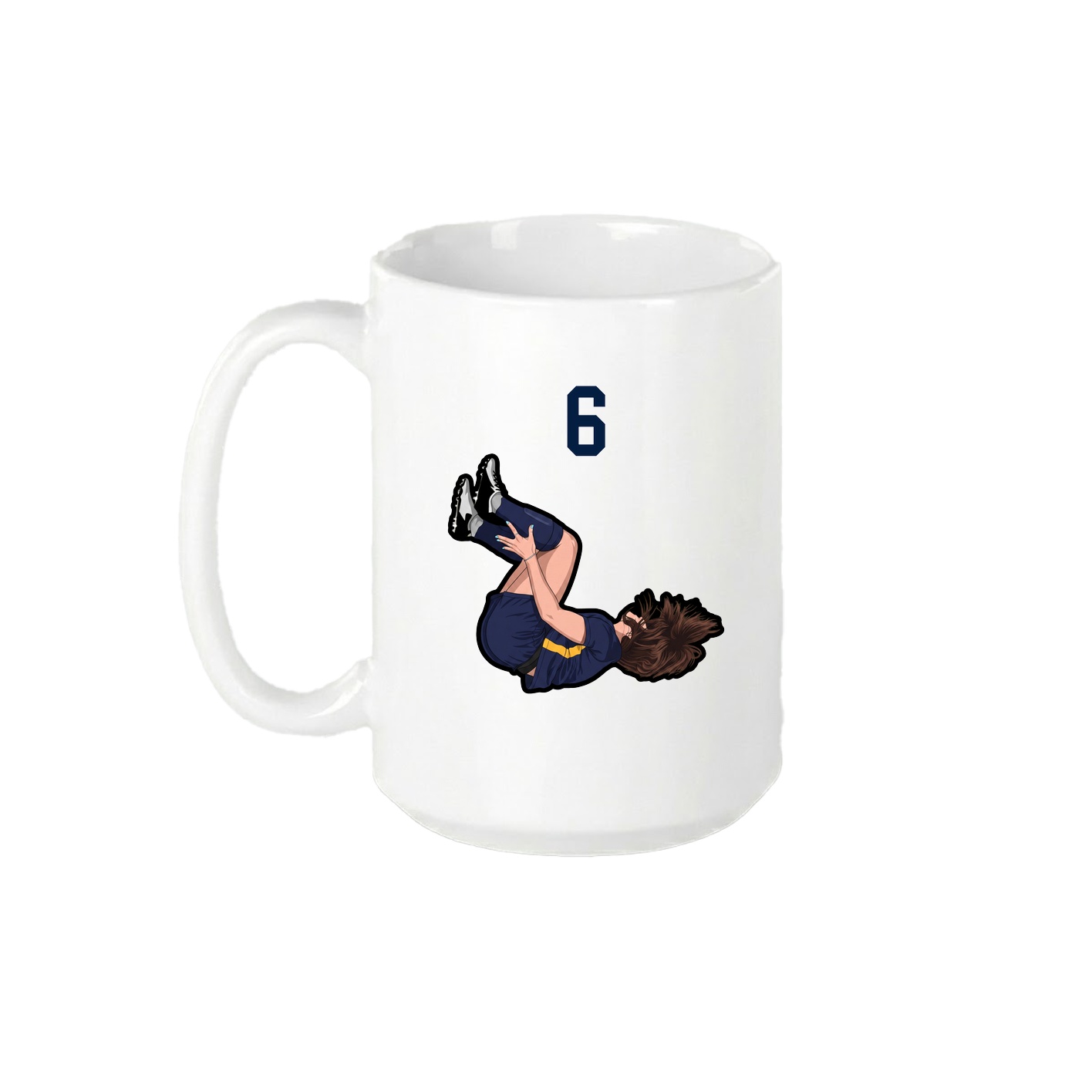 15oz Coffee Mug — Number Top in White