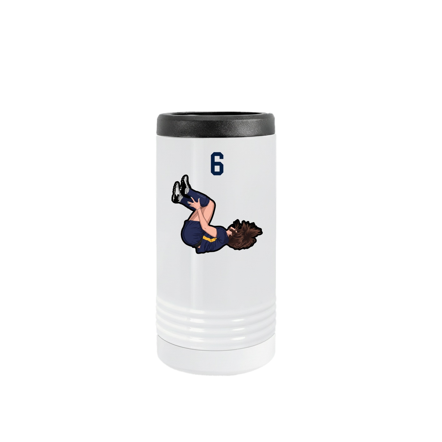Slim Beverage Holder — Number Top in White