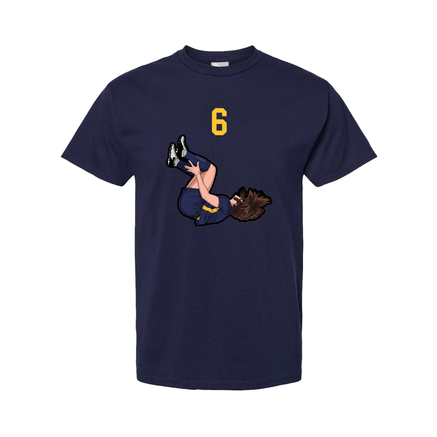 Tee — Number Top in Navy