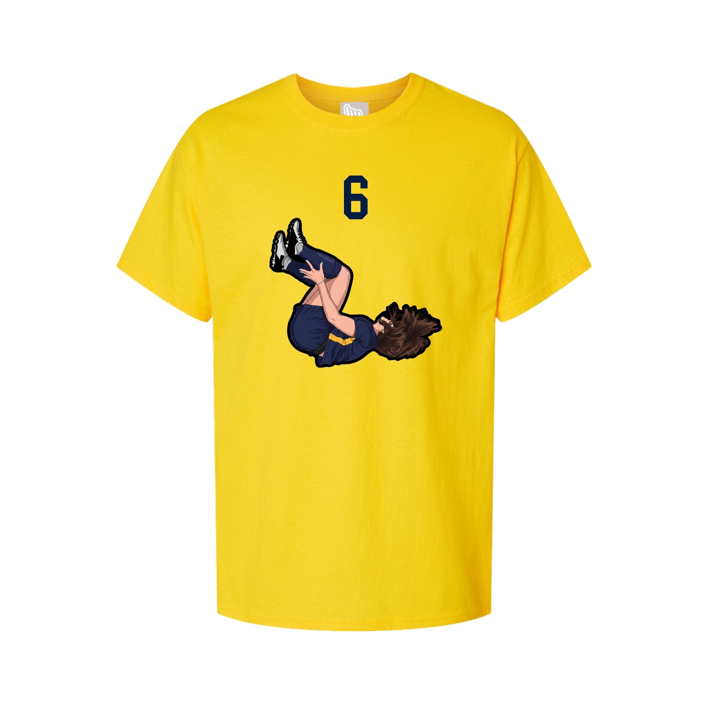 Youth Tee — Number Top in Gold