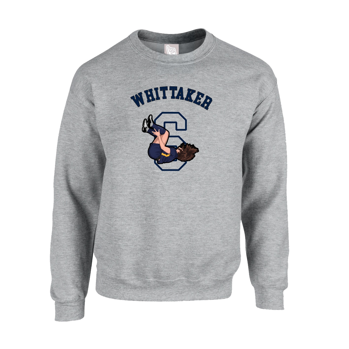 Fleece Crew — Shirsey Arch in Grey