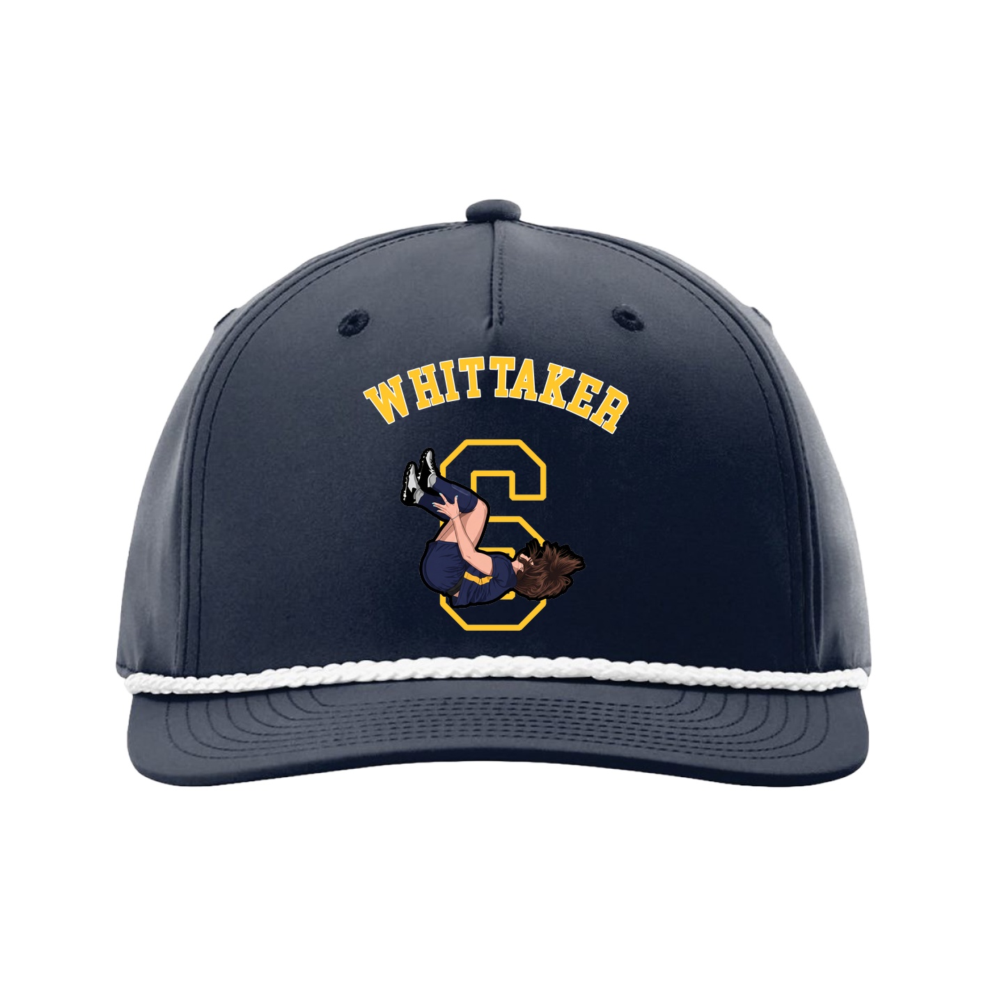 Five-Panel Classic Rope Cap — Shirsey Arch in Navy