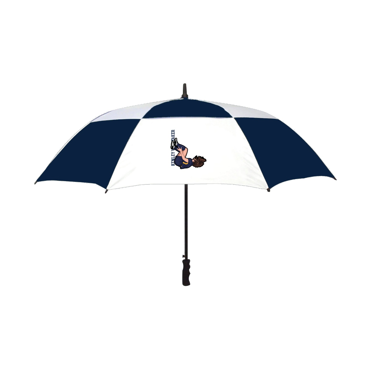Golf Umbrella — Name Vertical in Navy