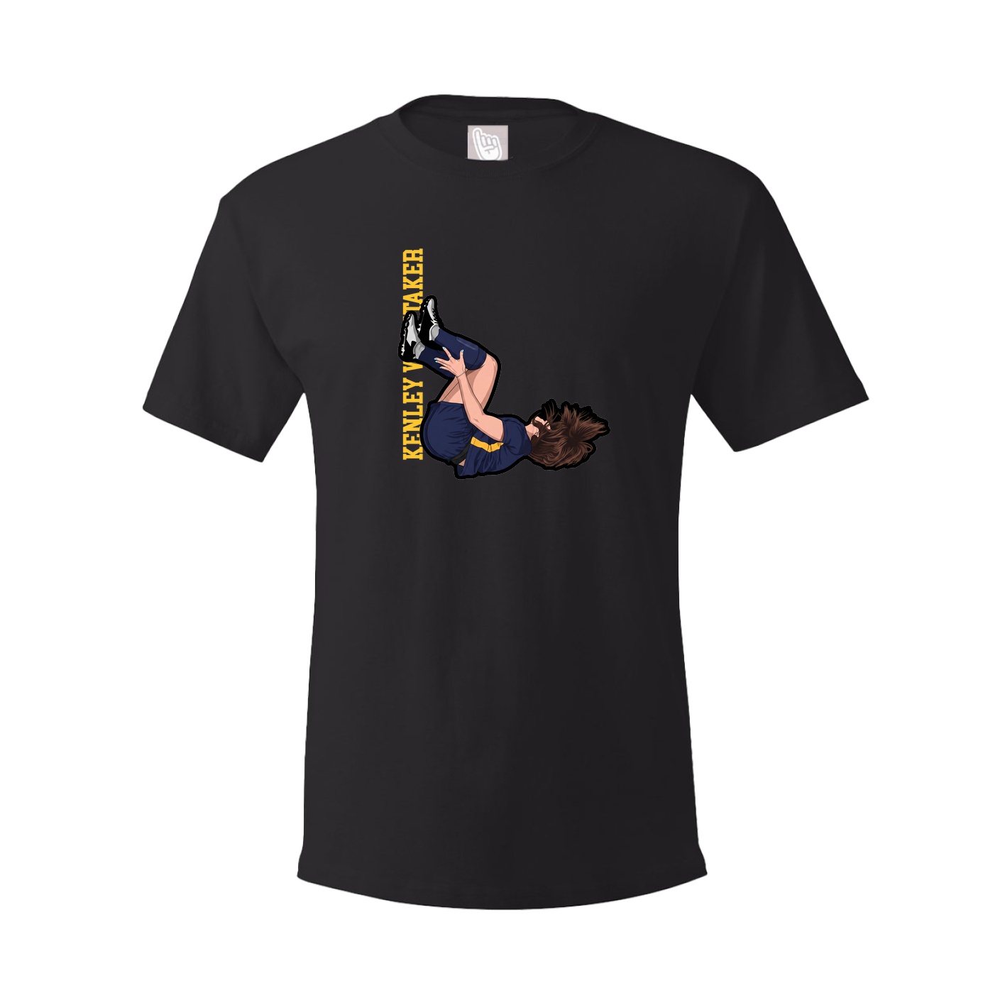 Youth Tee — Name Vertical in Black
