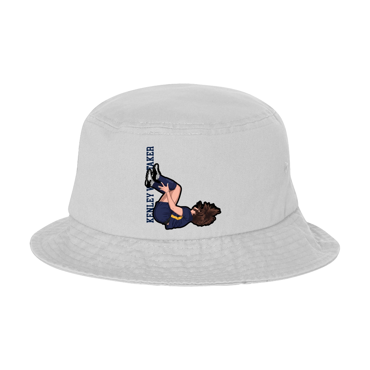 Bucket Cap — Name Vertical in White