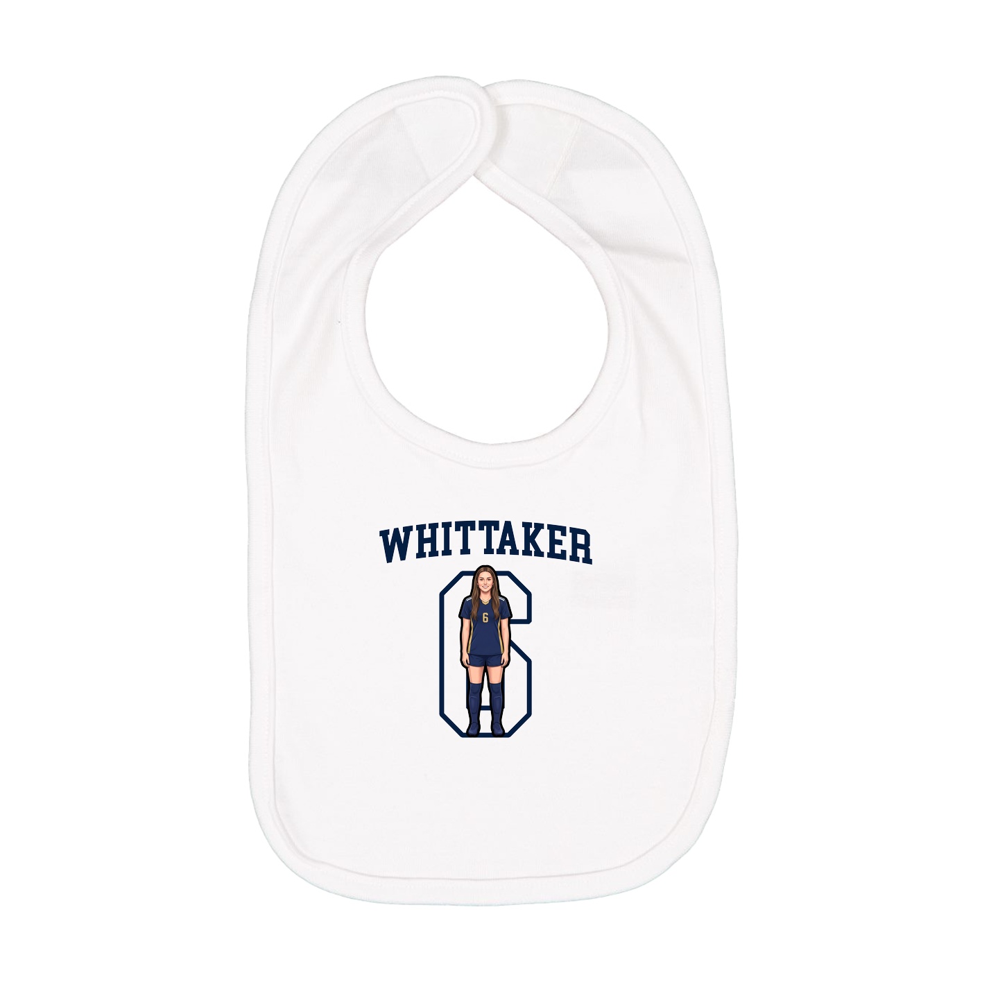 Infant Bib — Shirsey in White